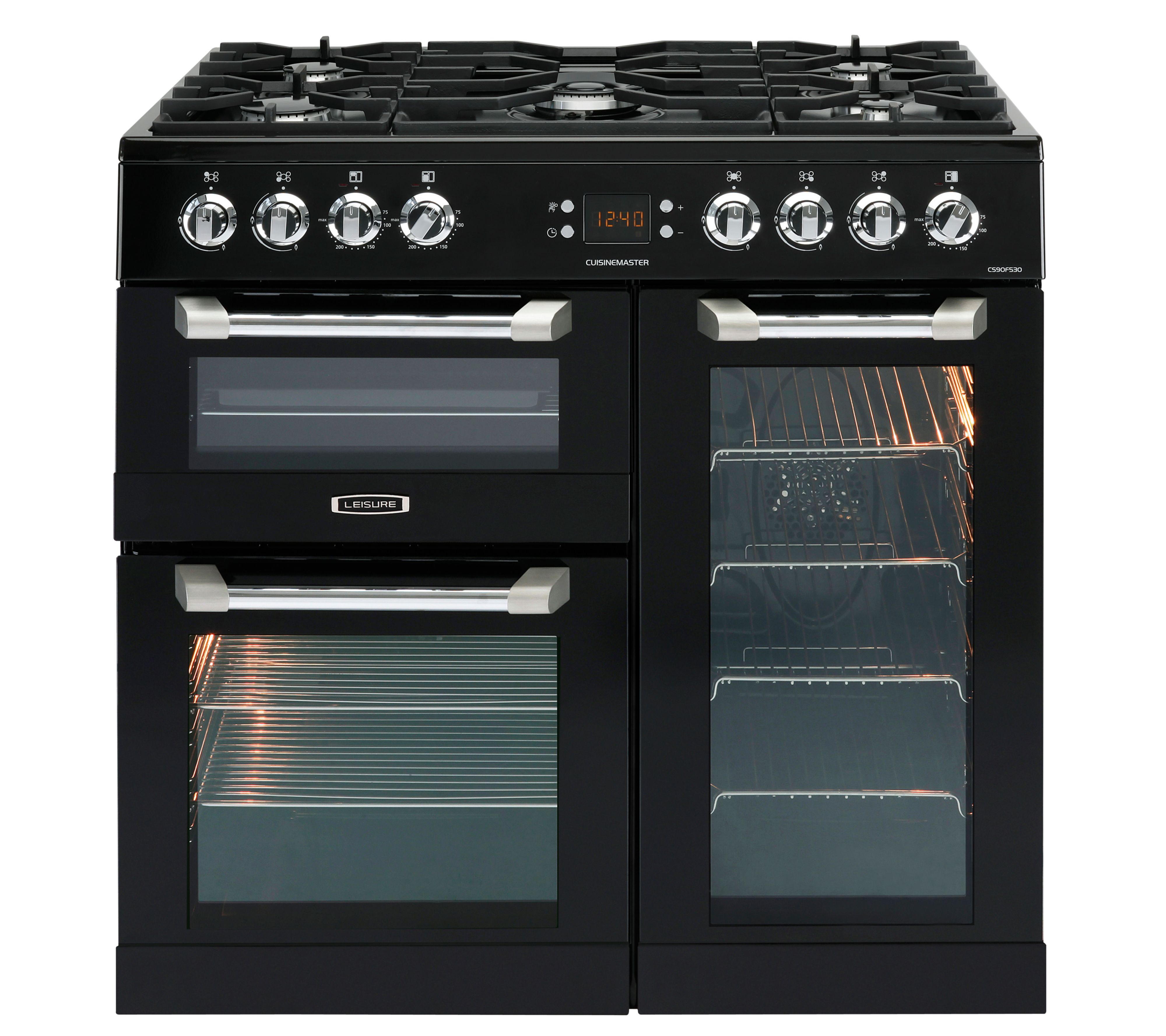 Leisure Freestanding Dual Fuel Range Cooker With Gas Hob, CS90F530K ...