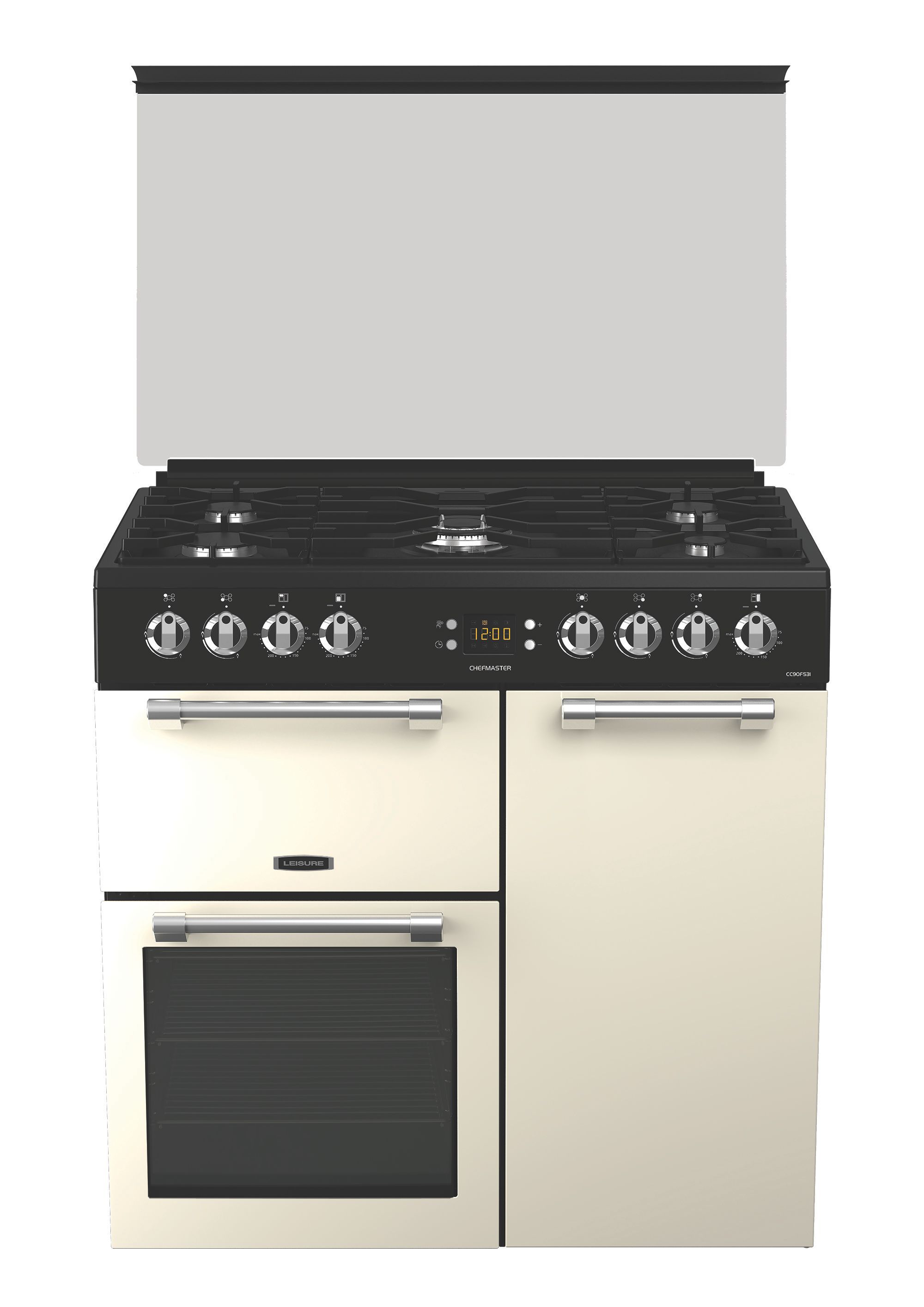 Leisure Freestanding Dual fuel Range cooker with Gas hob, CC90F531C
