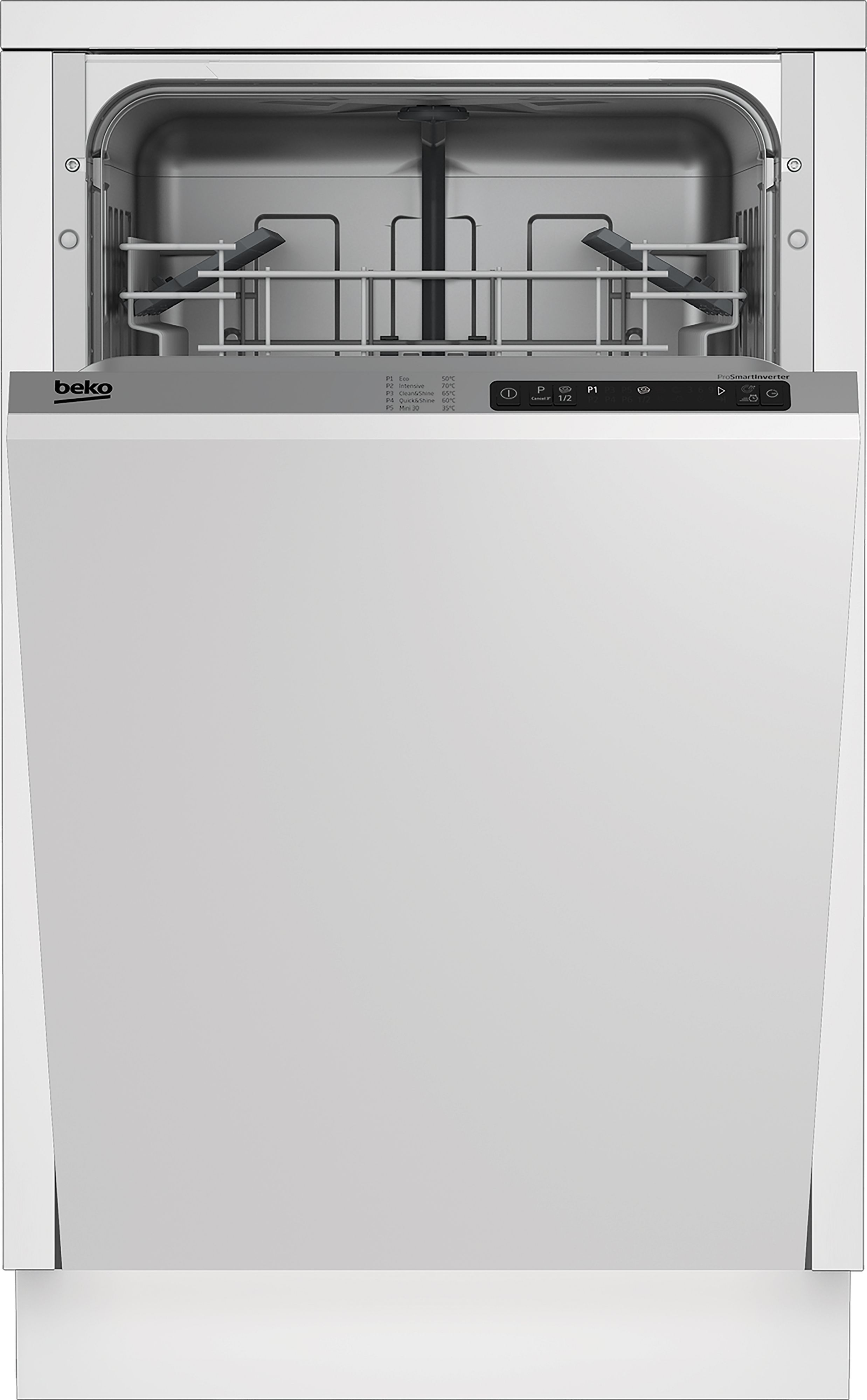 Beko DIS15011 Integrated Slimline Dishwasher, White Departments DIY