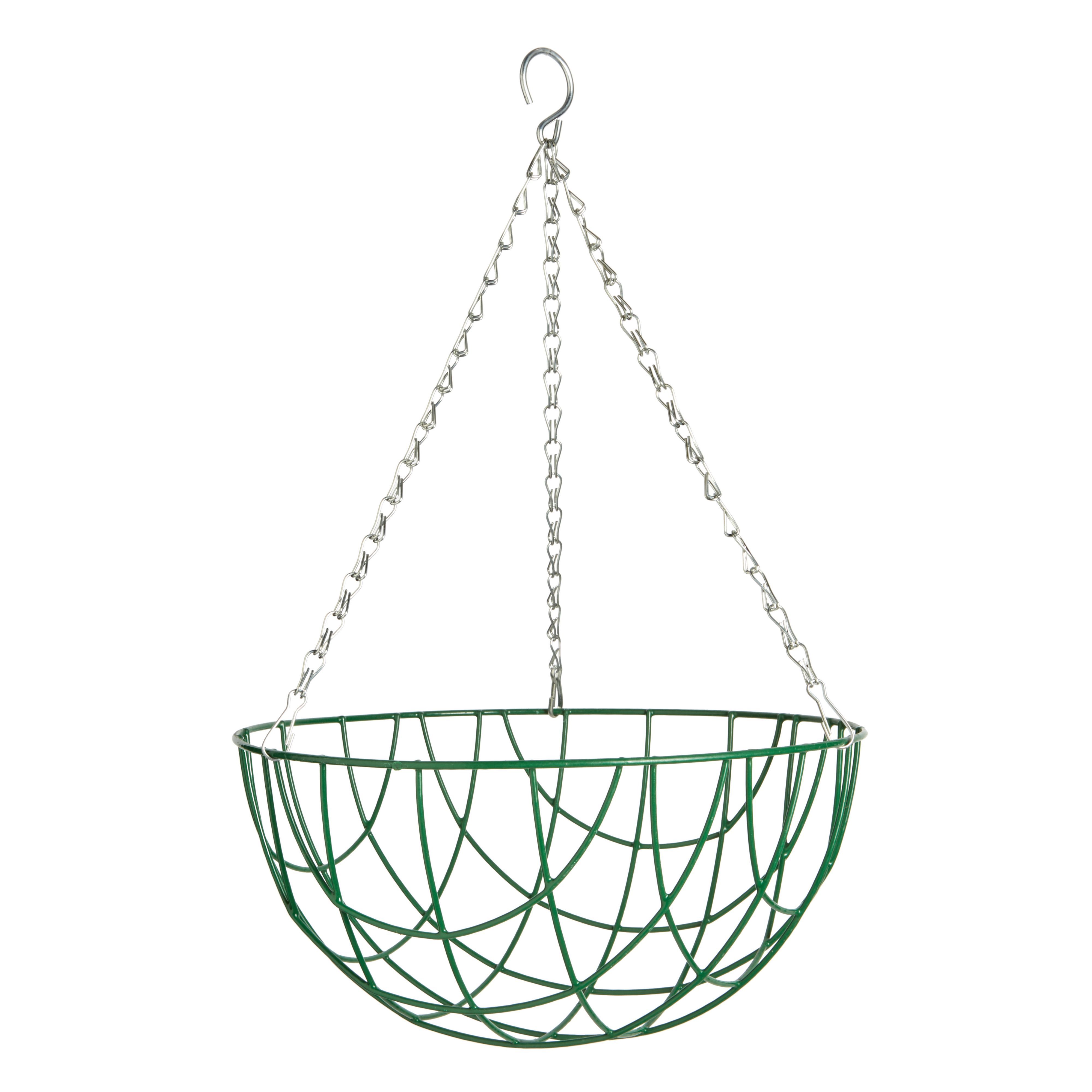 Gardman Basic Green Hanging Basket 304.8 mm Departments DIY at B&Q