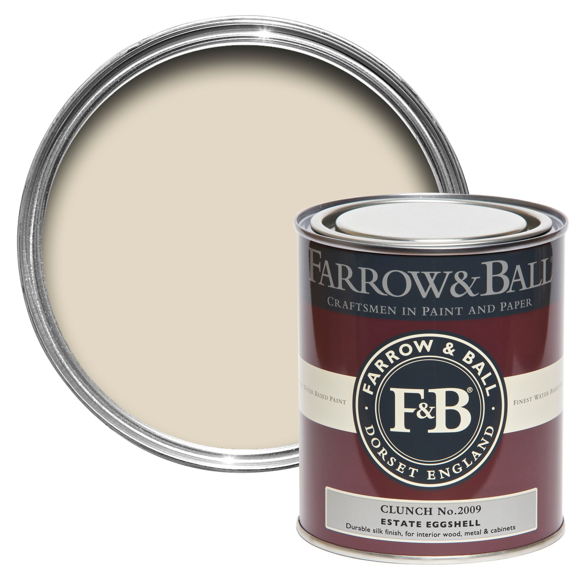 Farrow Ball Estate Eggshell Clunch No 2009 Silk Sheen Estate Eggshell 