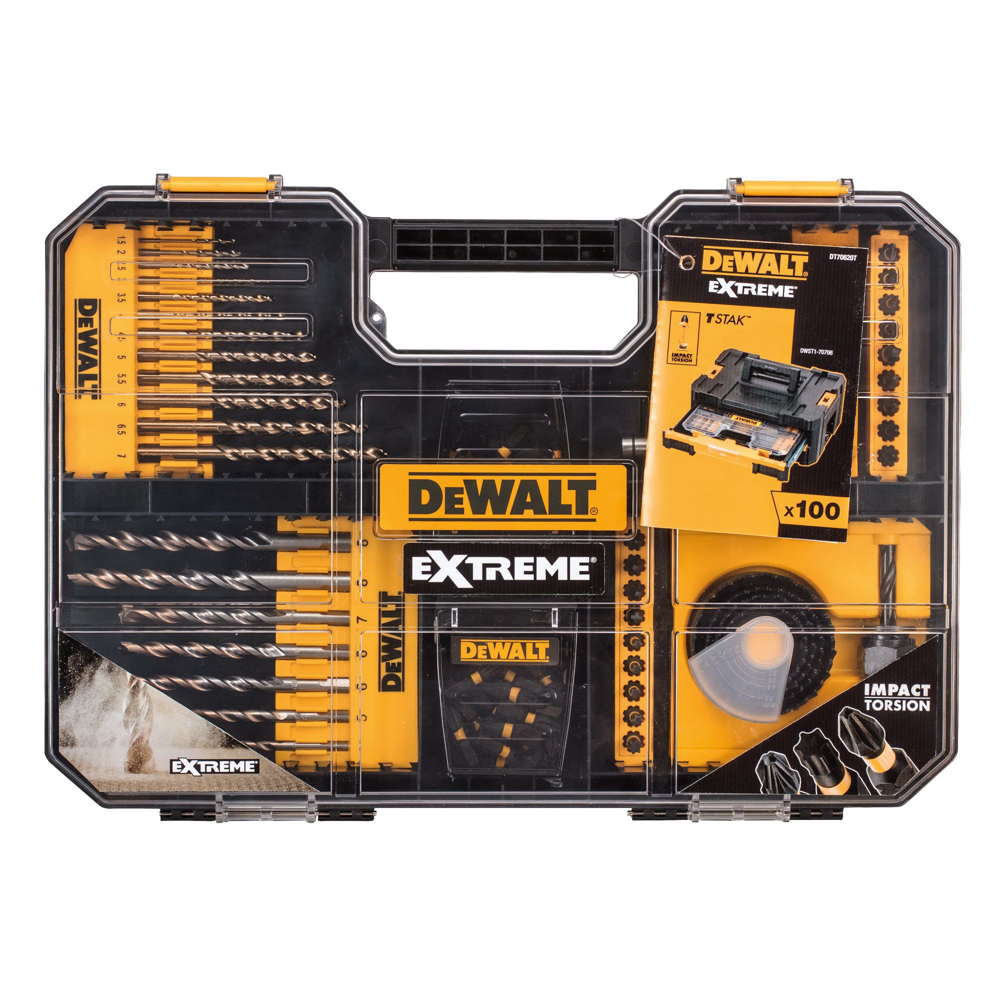 DeWalt Extreme Mixed Drill Bit Set, 100 Set | Departments | DIY At B&Q