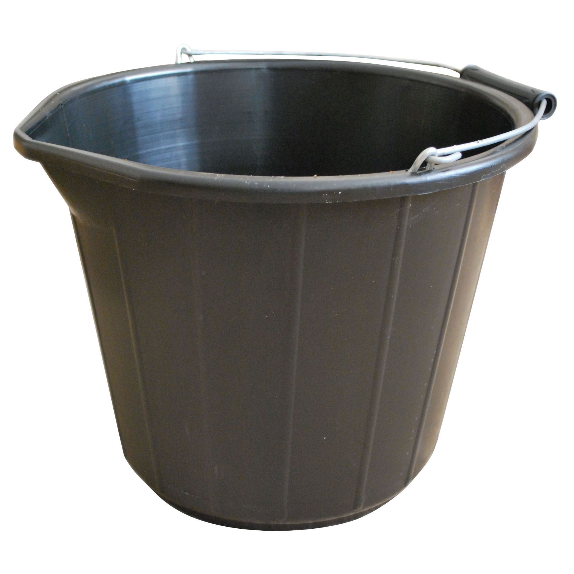 NDC Polipak Black Plastic 13000 Ml Bucket | Departments | DIY At B&Q