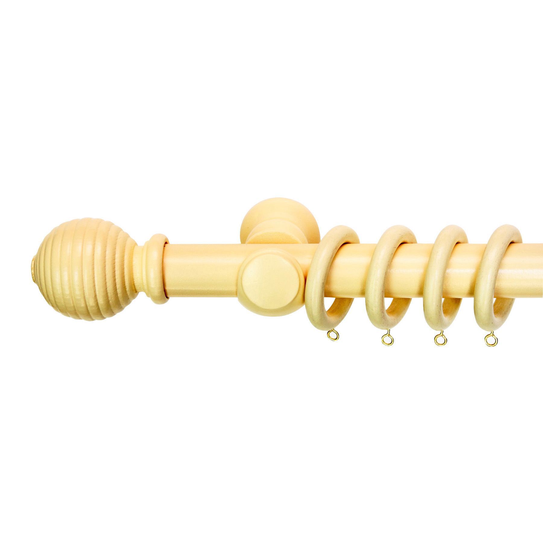 Colours Cream Fixed Length Curtain Pole (L)300 cm Departments DIY