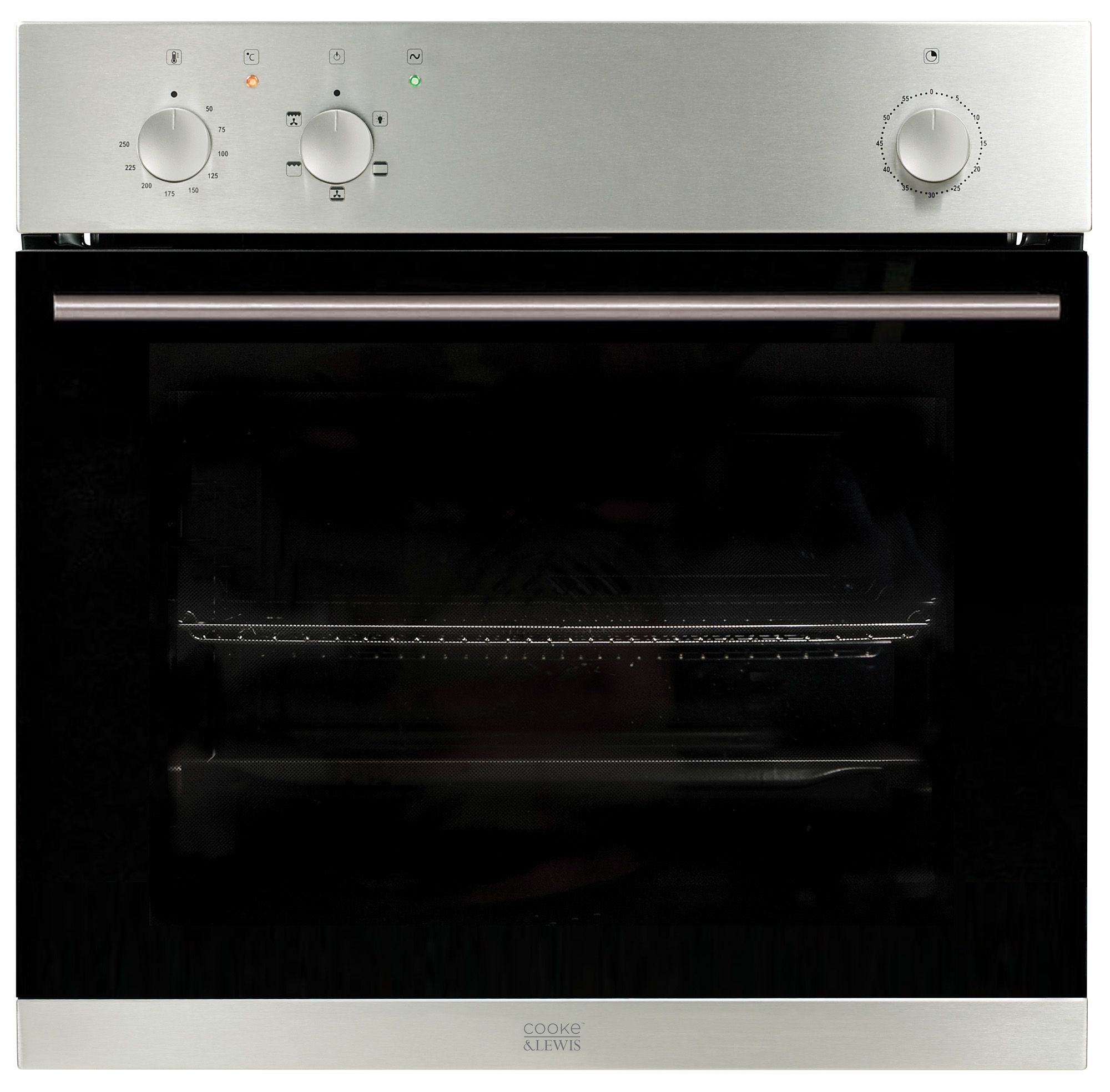 Cooke & Lewis CLEF2SSC Black Electric Single Oven Departments DIY