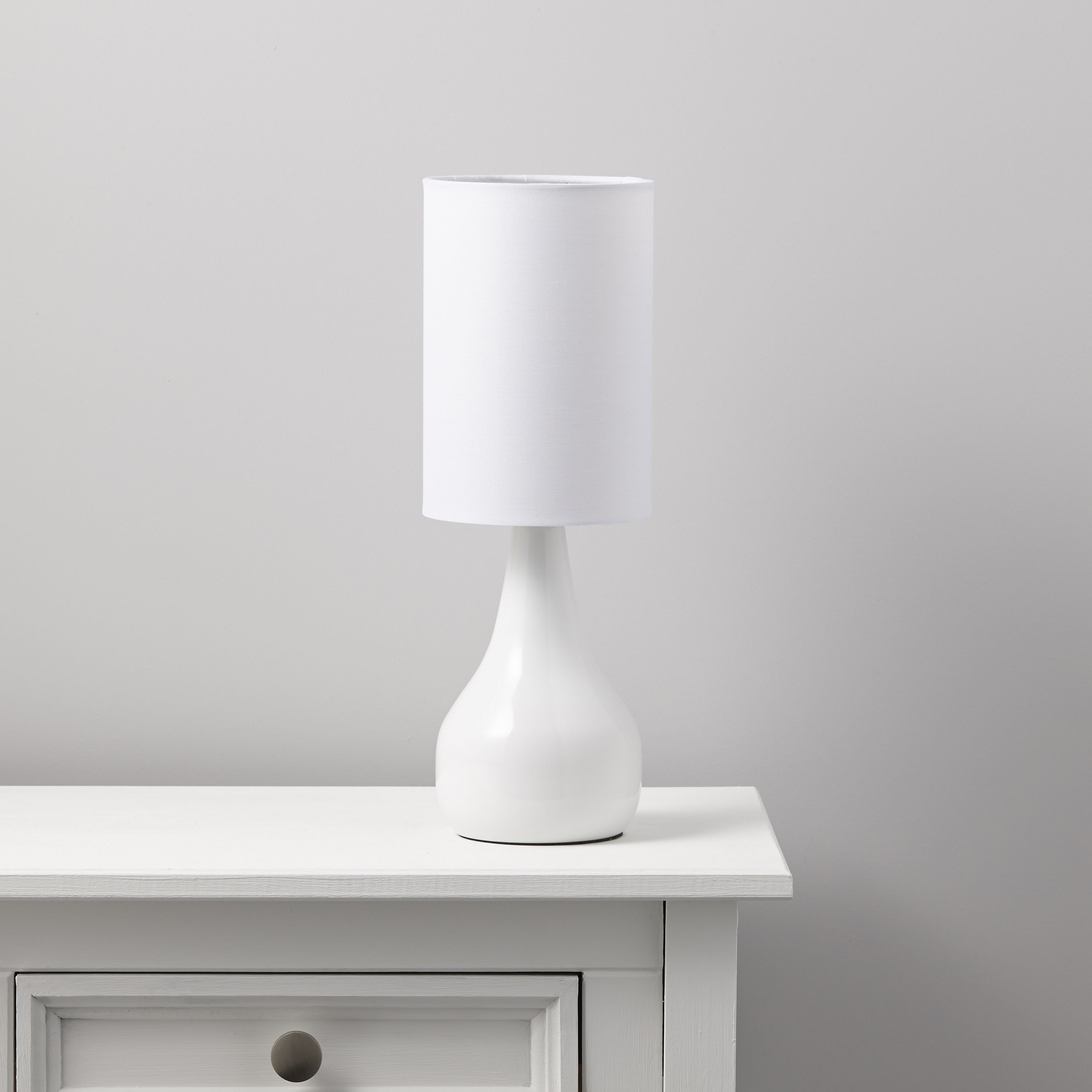 Ariel White Table Lamp | Departments | DIY at B&Q