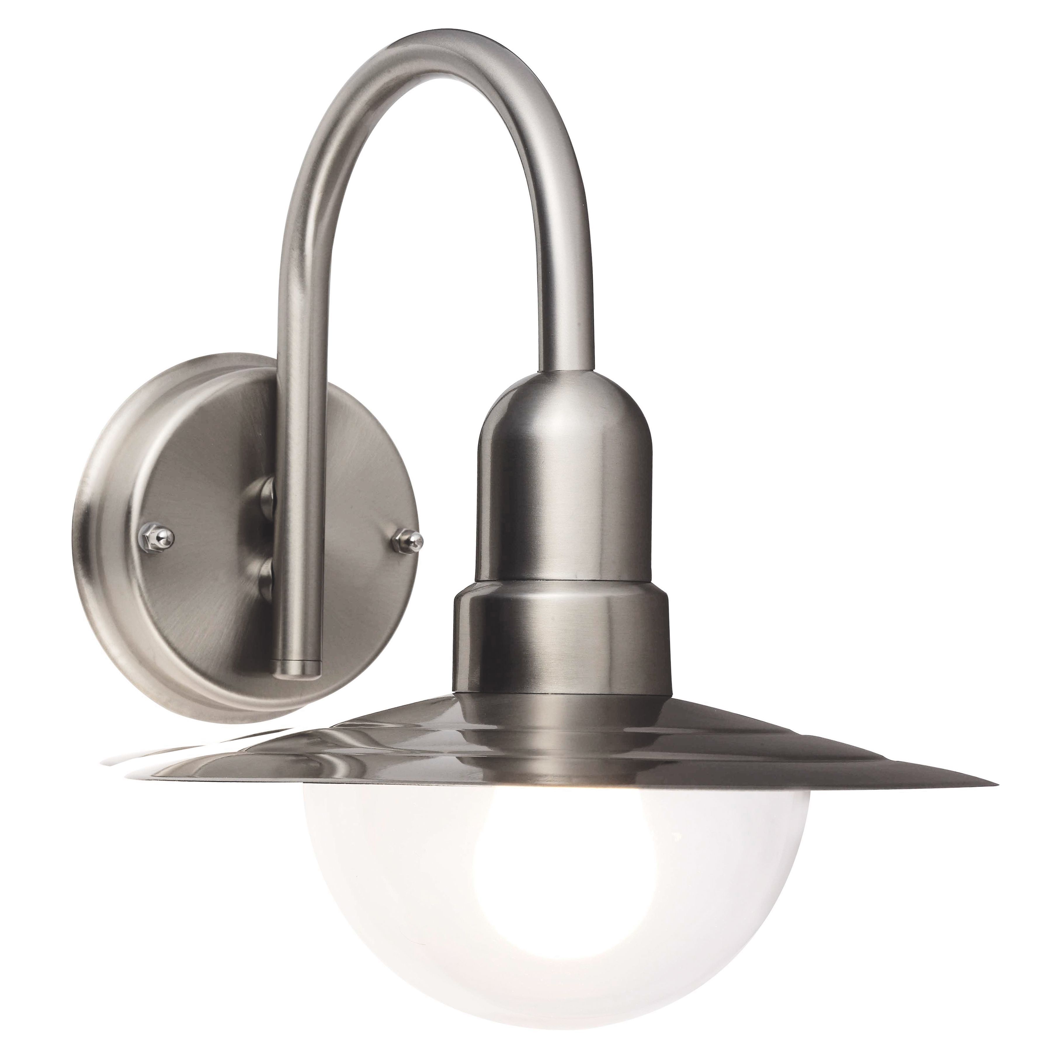 Blooma Kyra Chrome Effect Mains Powered External Wall Light Departments DIY at B&Q