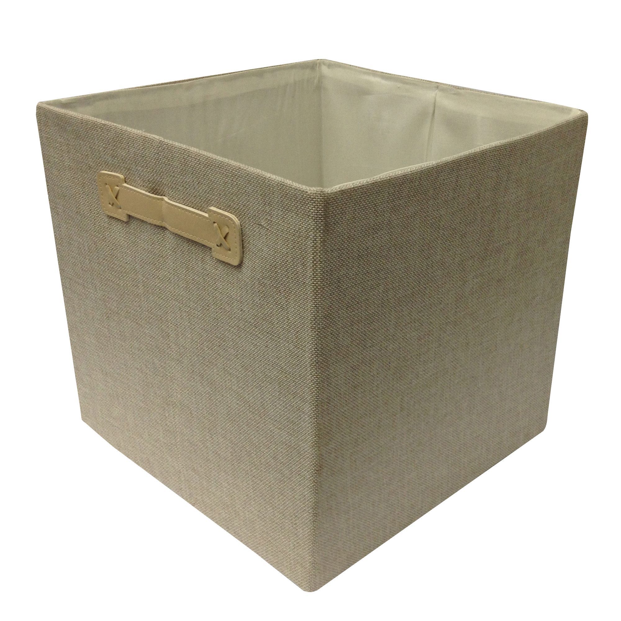 Form Beige Polyester & Non Woven Fabric Storage Basket Departments