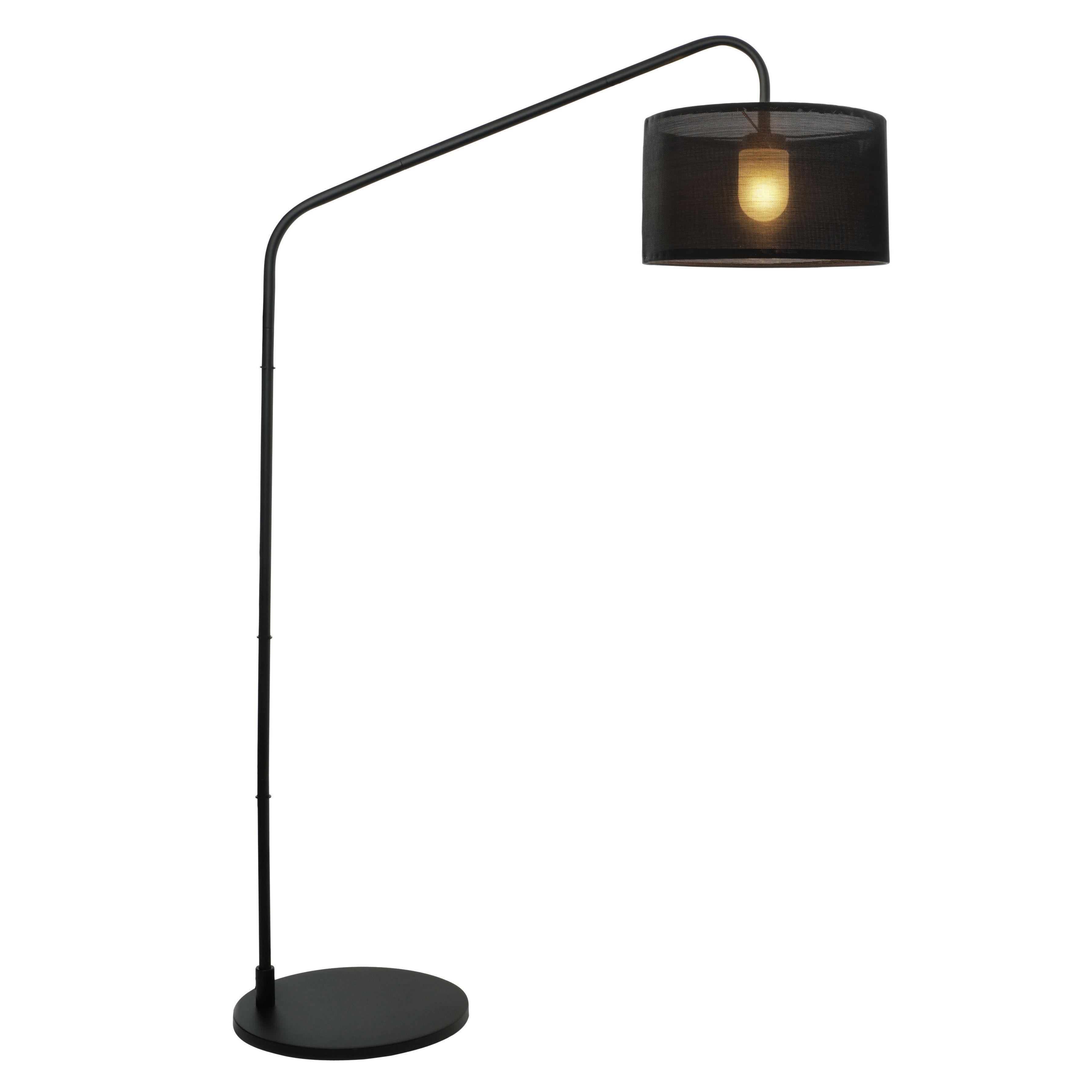 Aporia Black Outdoor Floor Lamp | Departments | DIY at B&Q