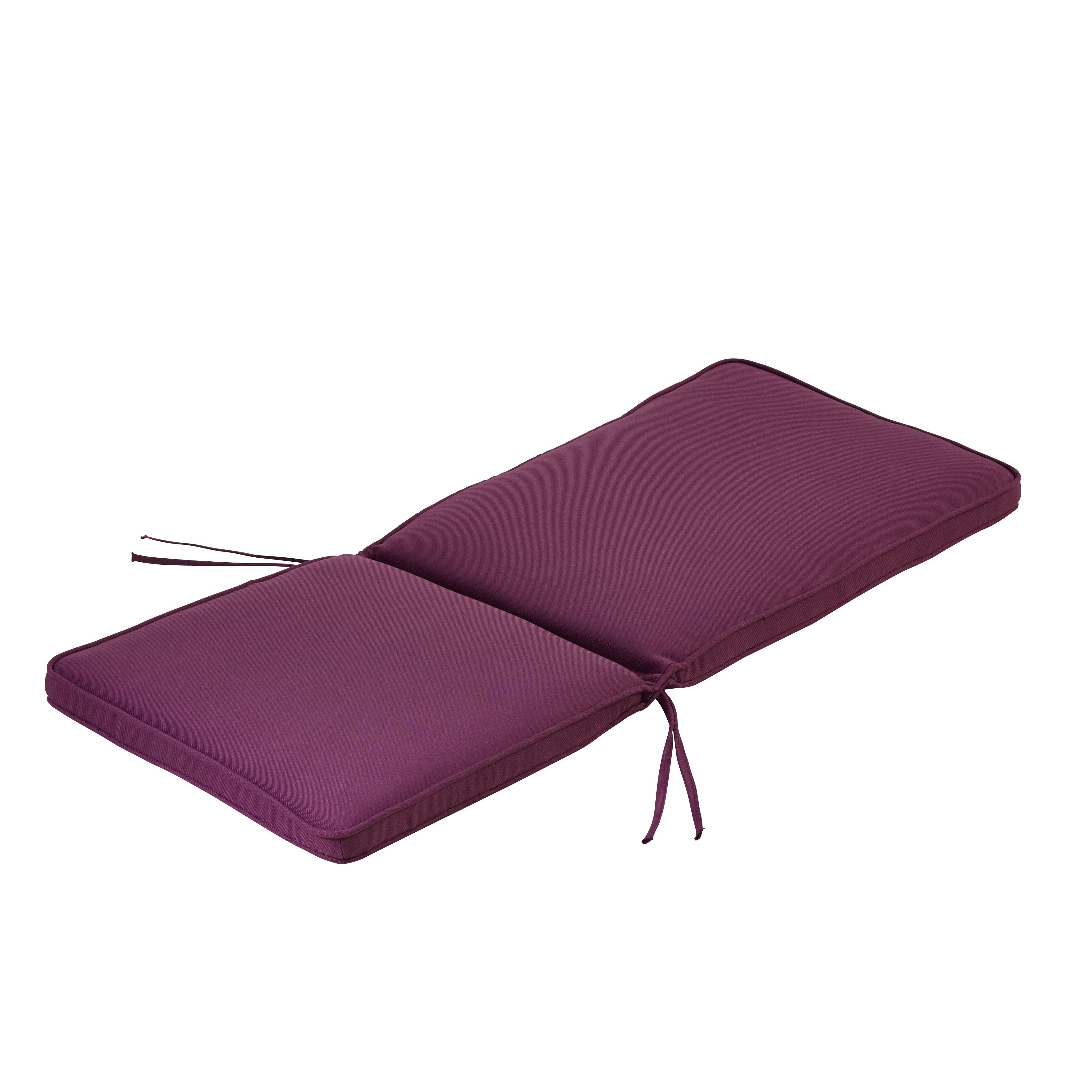 Tiga Purple High Back Garden Seat Cushion | Departments | DIY at B&Q