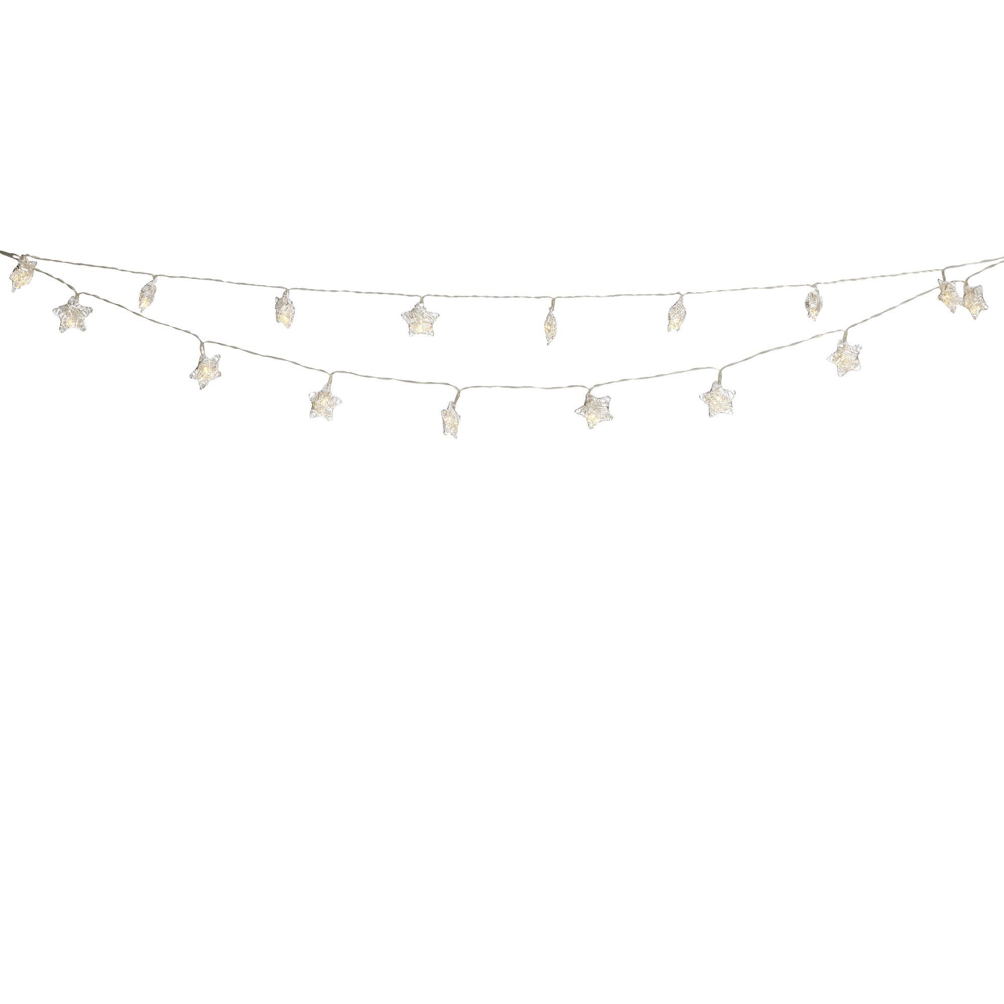 Blooma Nona Star Solar Powered 20 LED String Lights Departments DIY at B&Q