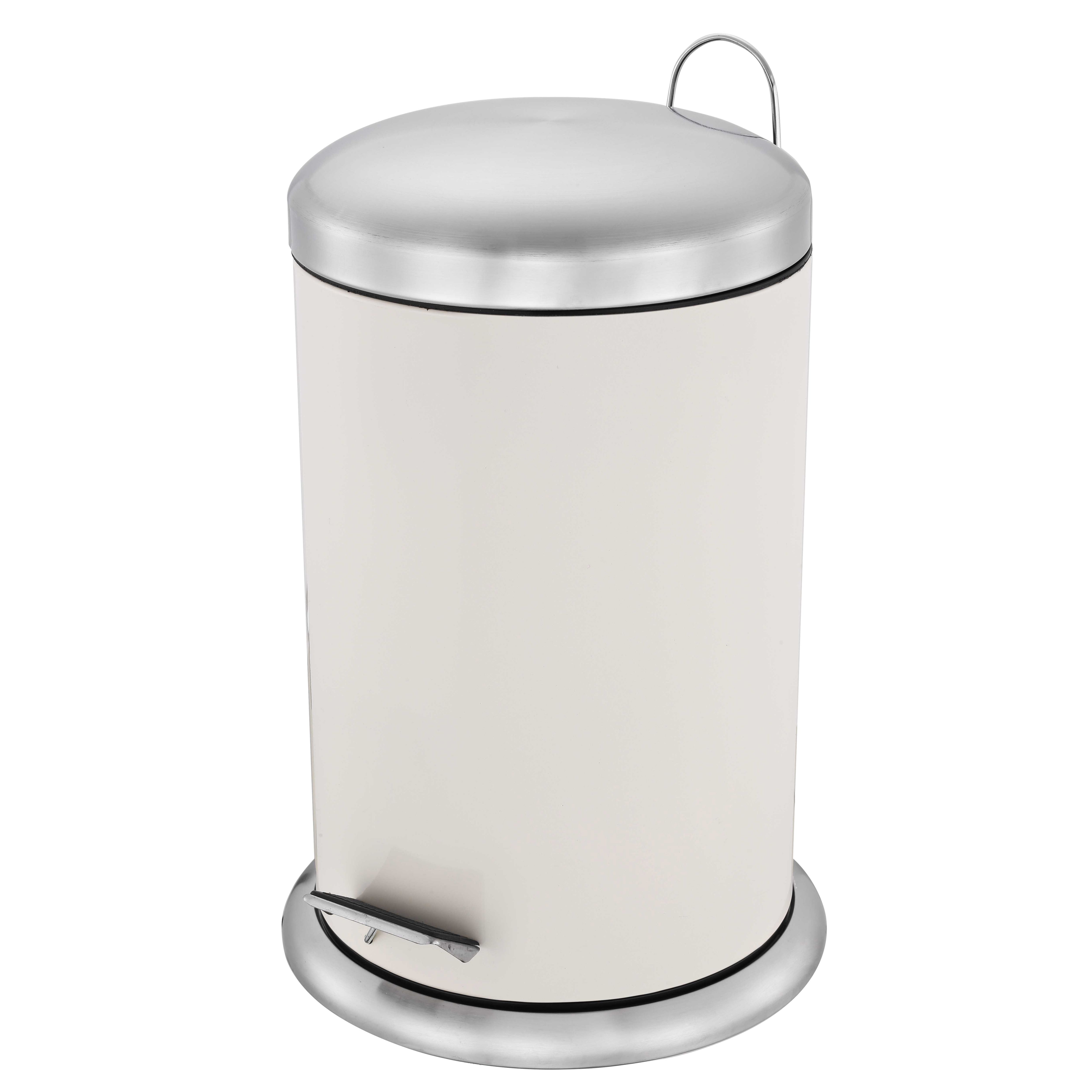 Cooke & Lewis Cream Iron Kitchen Pedal Bin Departments DIY at B&Q