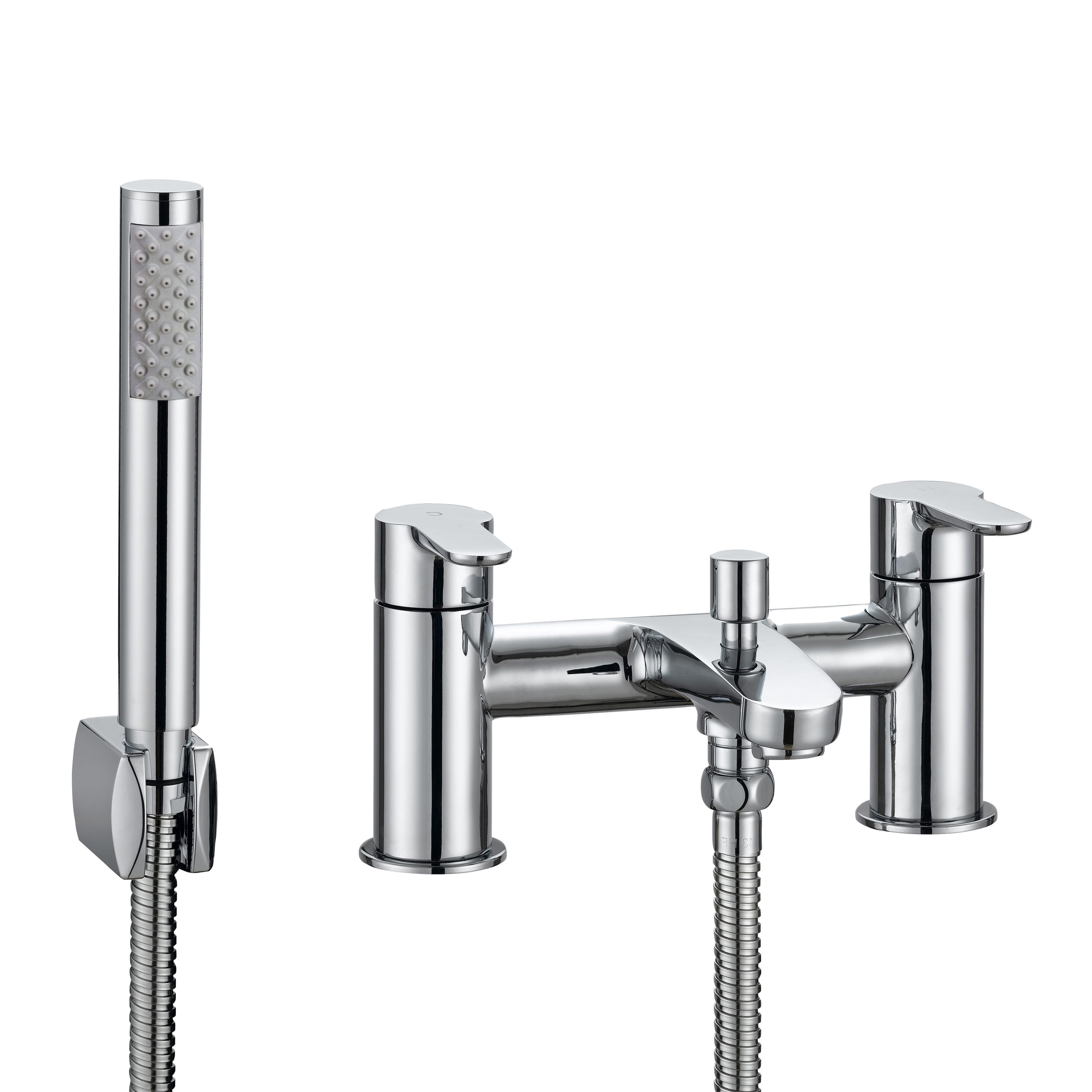 Cooke & Lewis Calista Chrome Bath Shower Mixer Tap | Departments | DIY ...