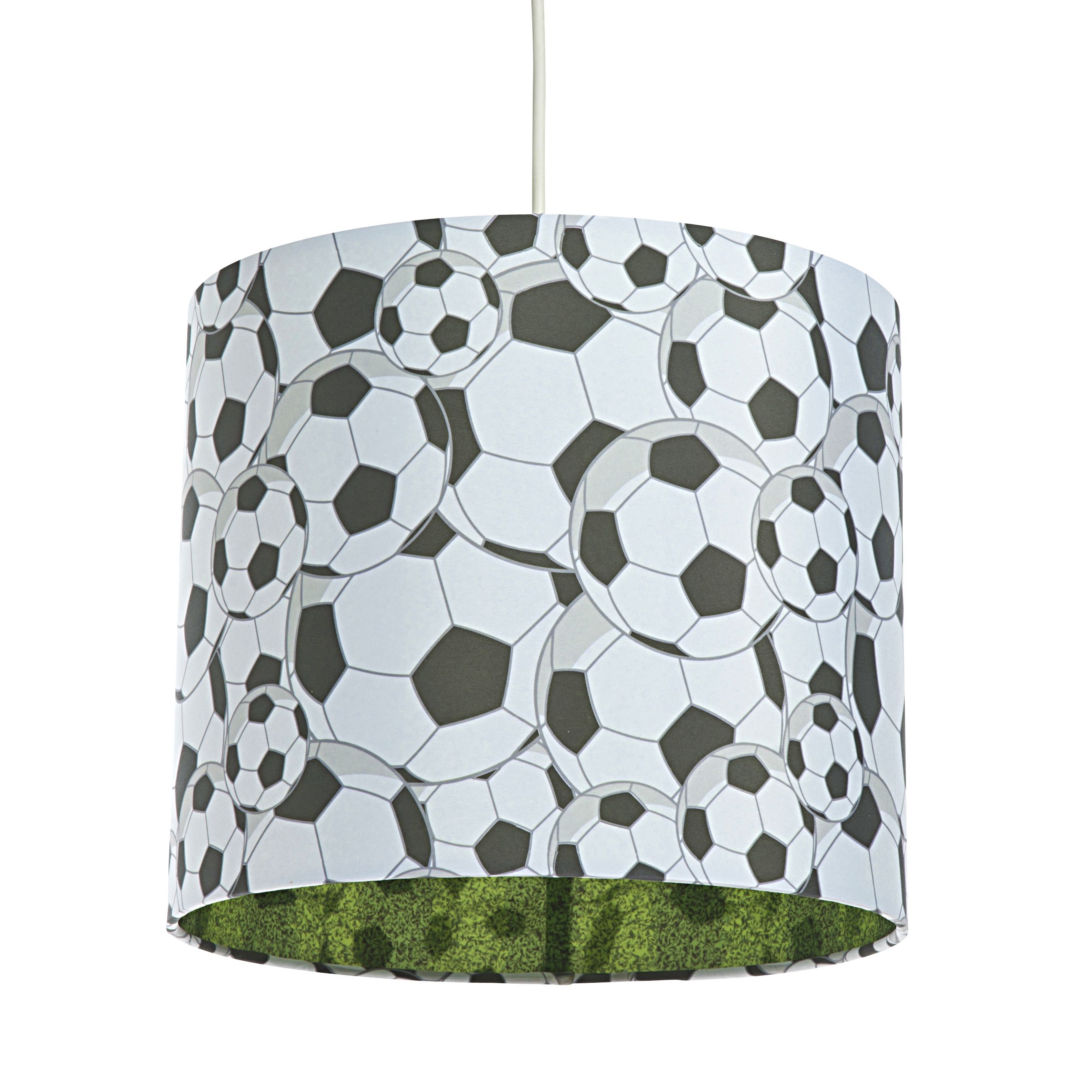 Colours Black & White Football Light Shade (D)25cm Departments DIY