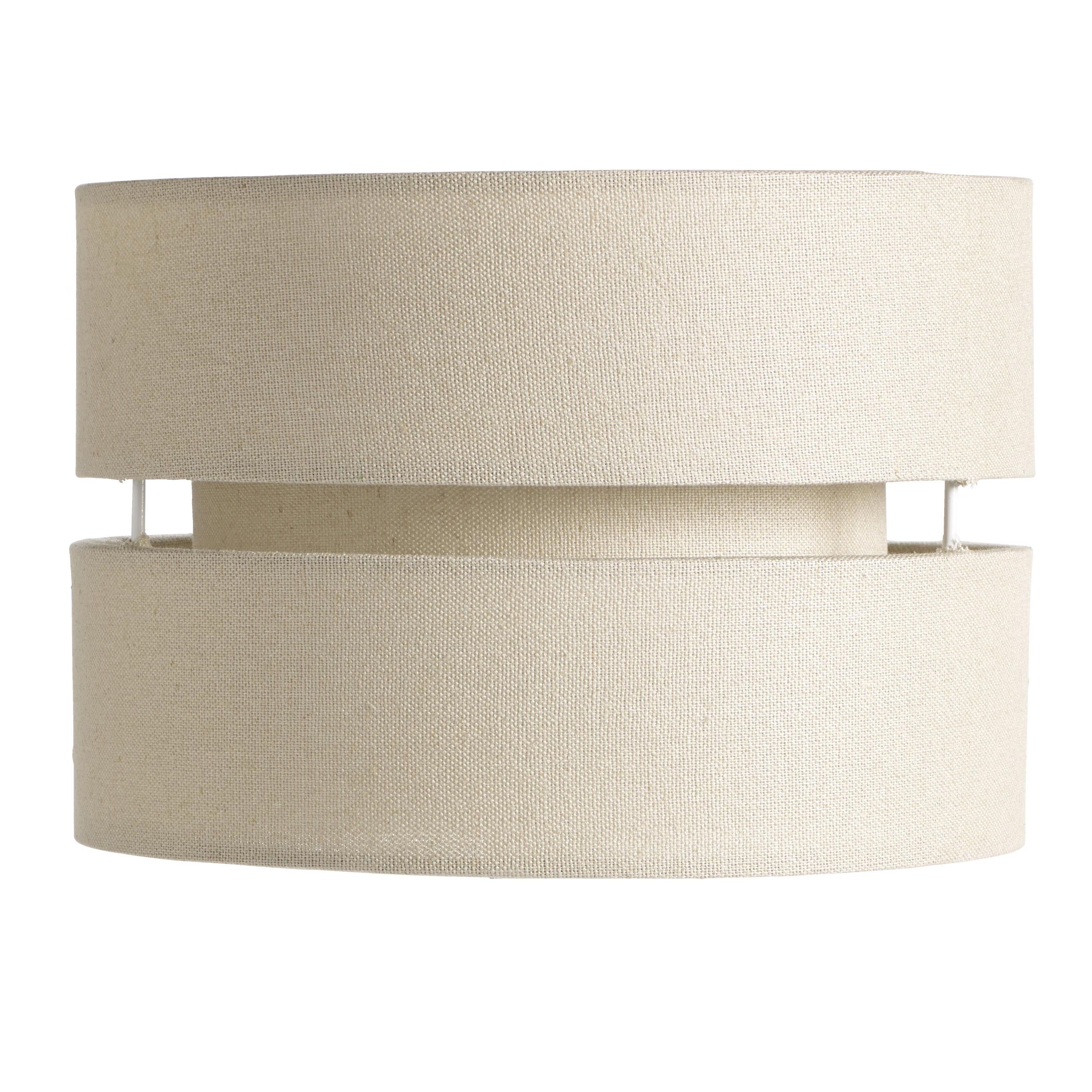 Colours Duo Cream 2 Tier Lamp Shade (D)22cm Departments DIY at B&Q