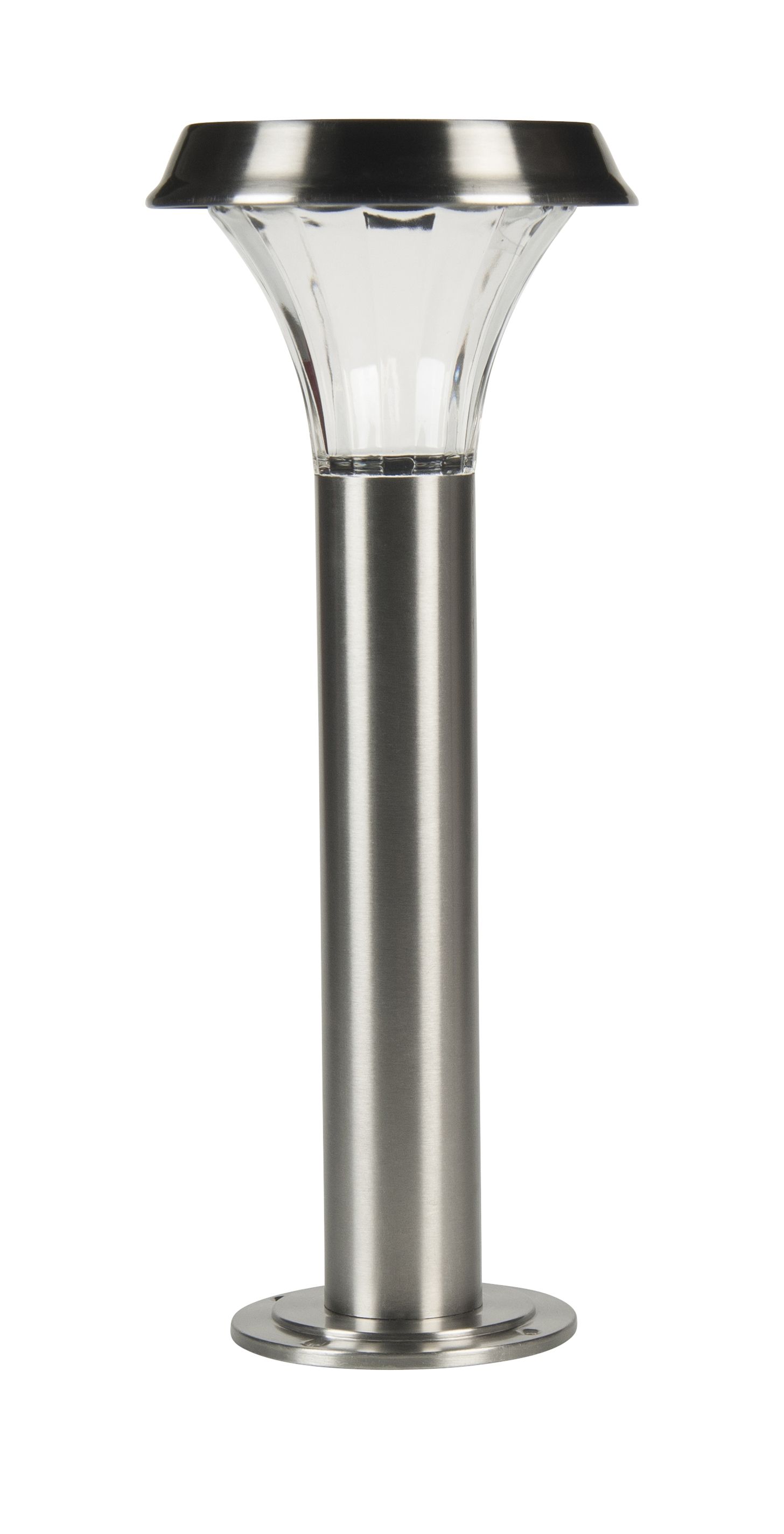 Blooma Libo Brushed Chrome LED Post Light Departments DIY at B&Q