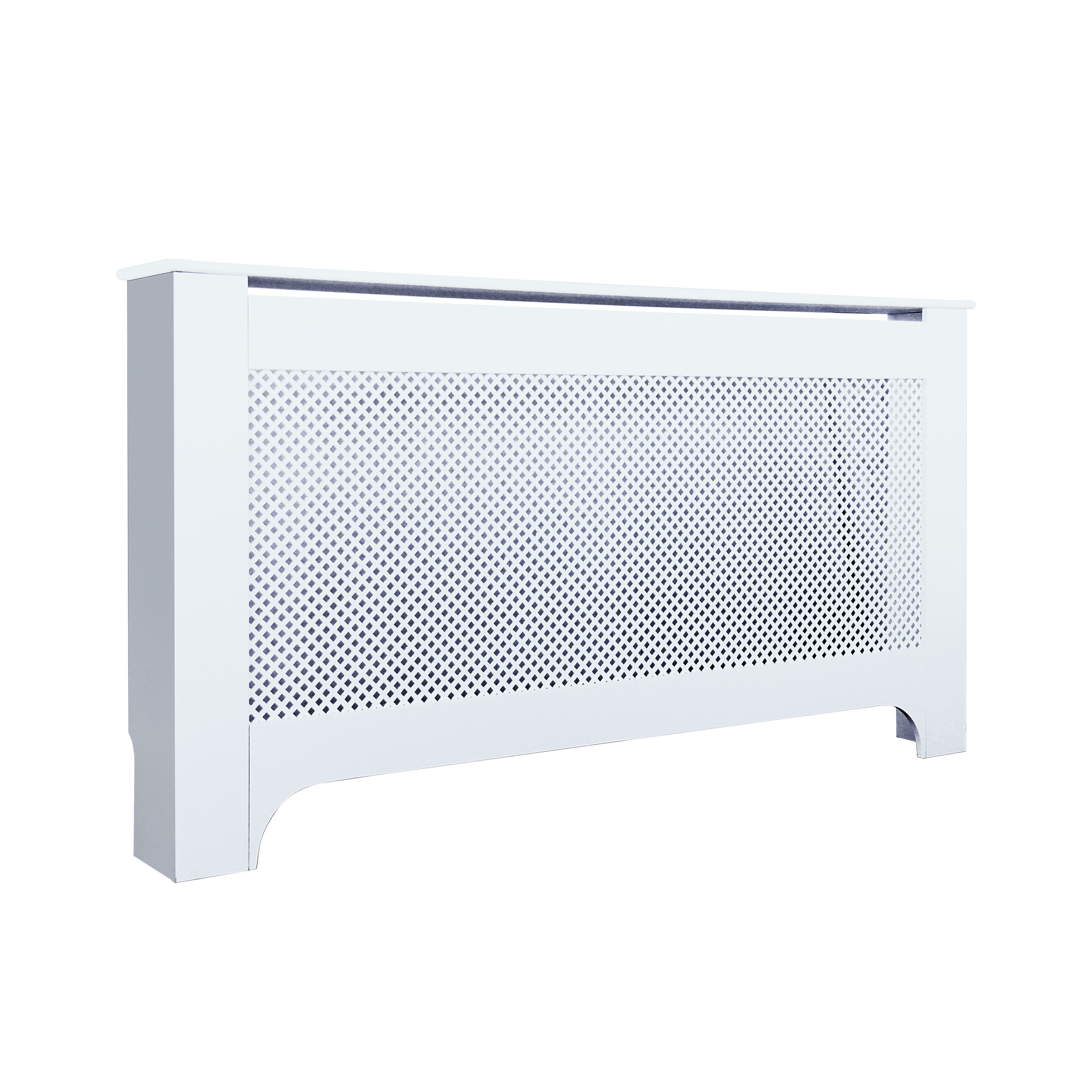 Mayfair Large White Painted Radiator cover Departments DIY at B&Q