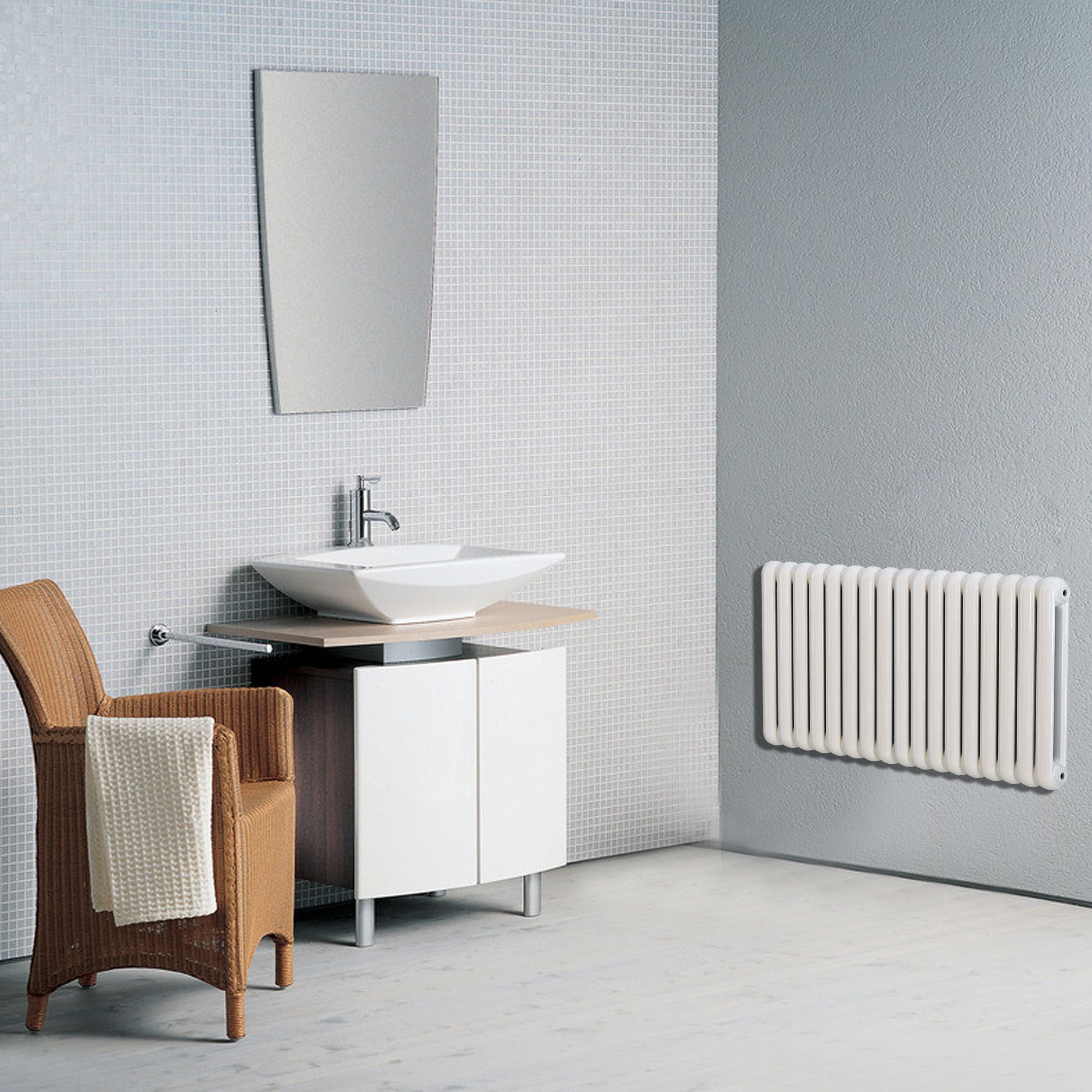 Acova 4 Column Radiator, White (W)1000 mm (H)455 mm Departments DIY at B&Q