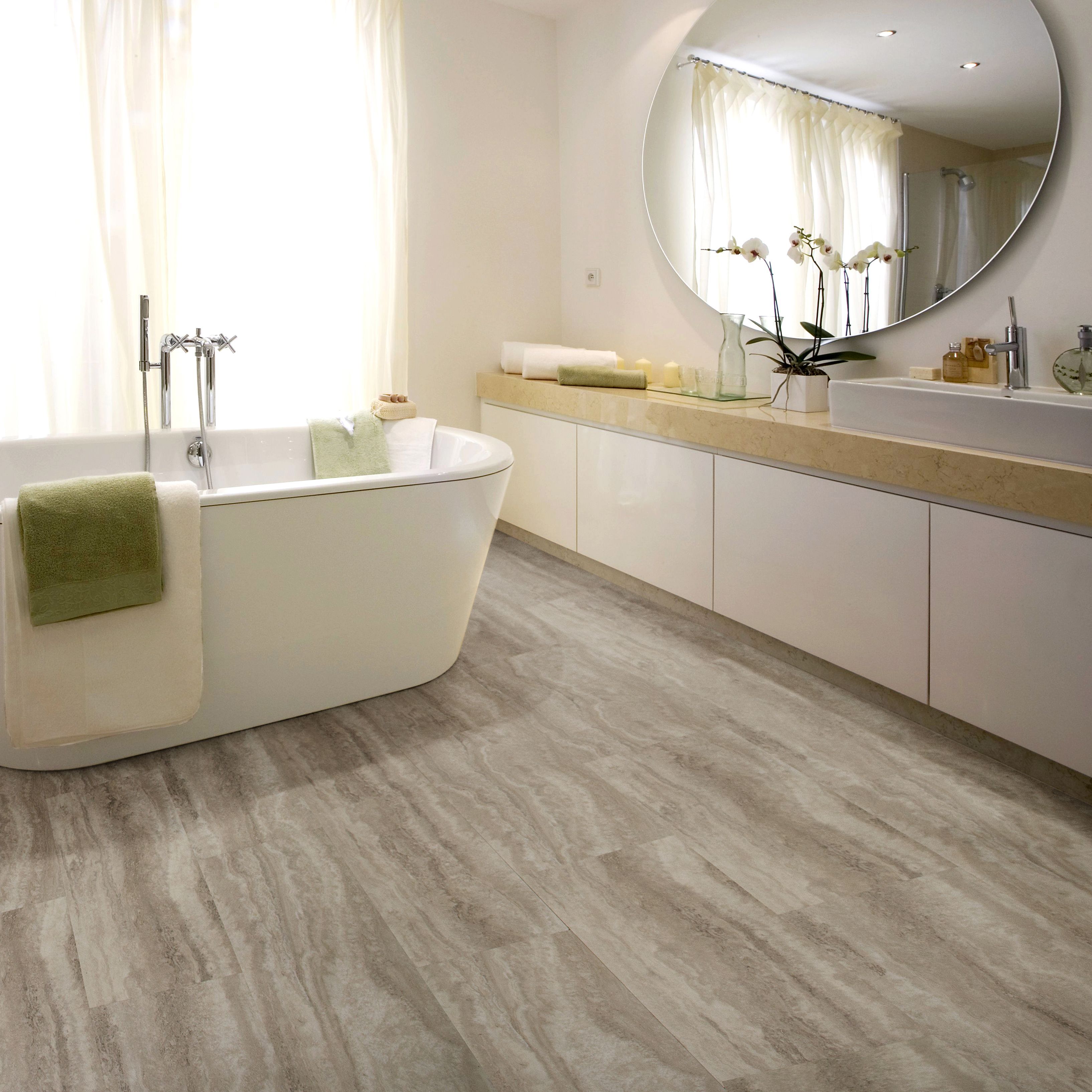 Sand Effect Waterproof Luxury Vinyl Click Flooring Pack 222m² Departments Diy At Bandq 0690