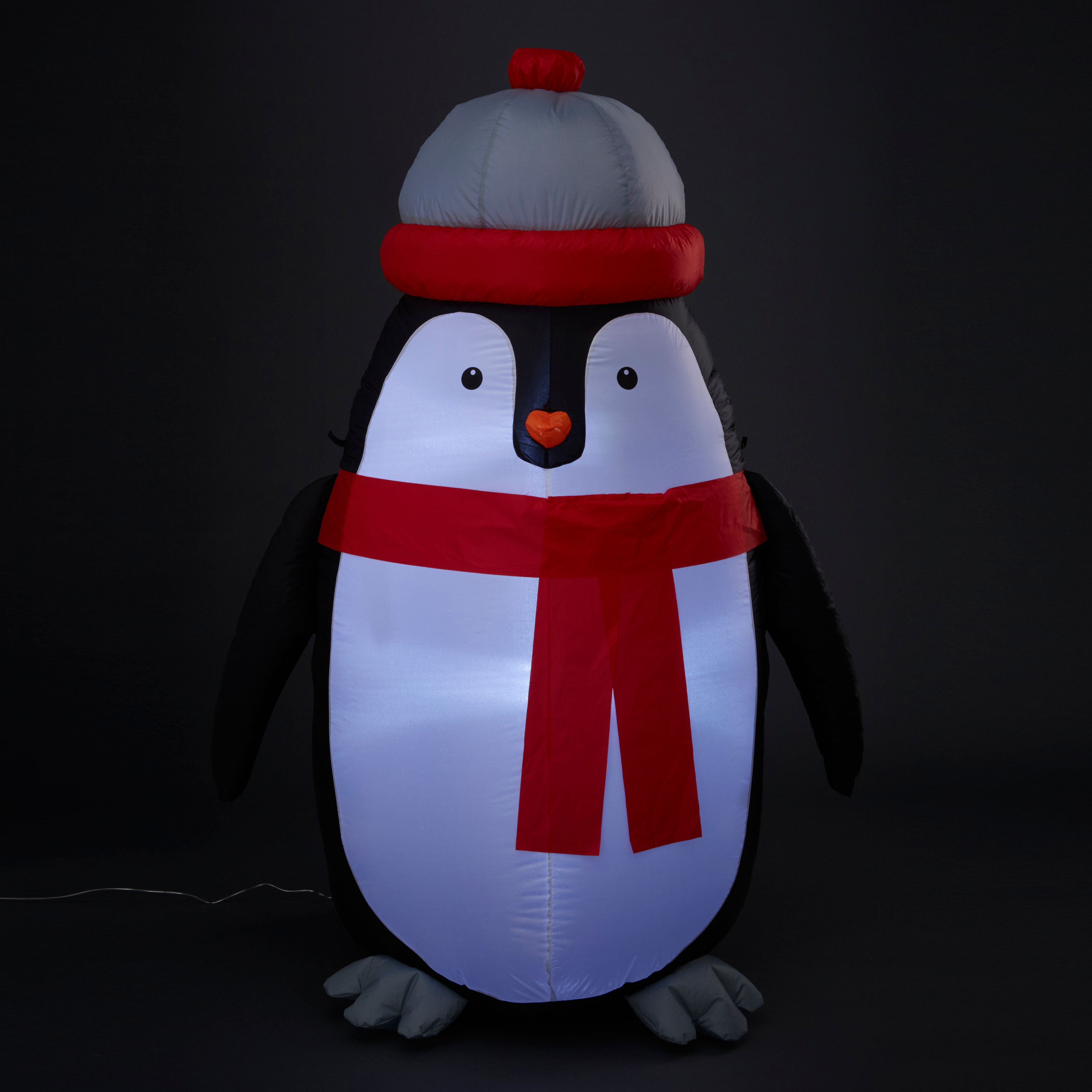 Penguin Christmas Light Up Inflatable Departments DIY at B&Q
