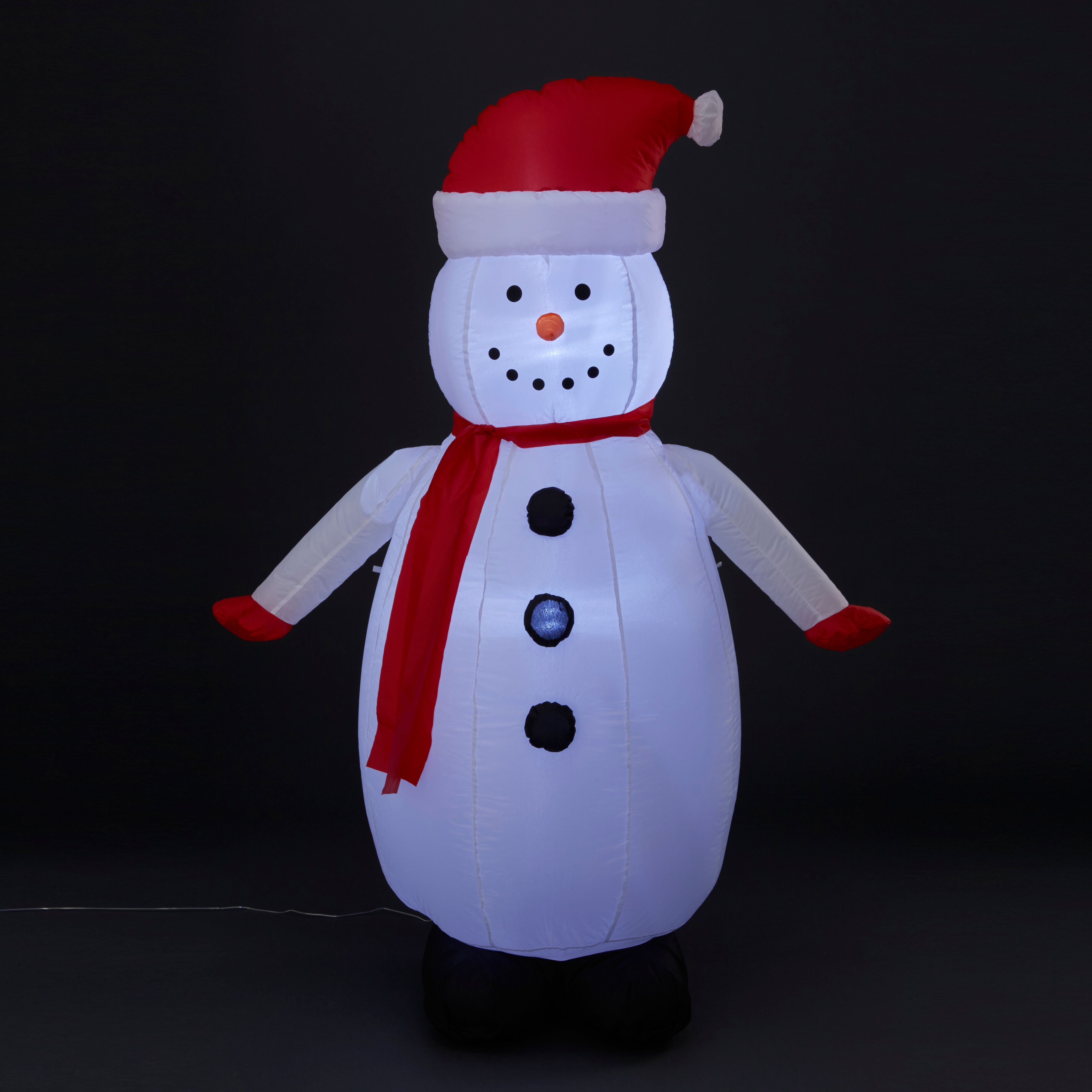 Snowman Christmas Light Up Inflatable Departments DIY at B&Q