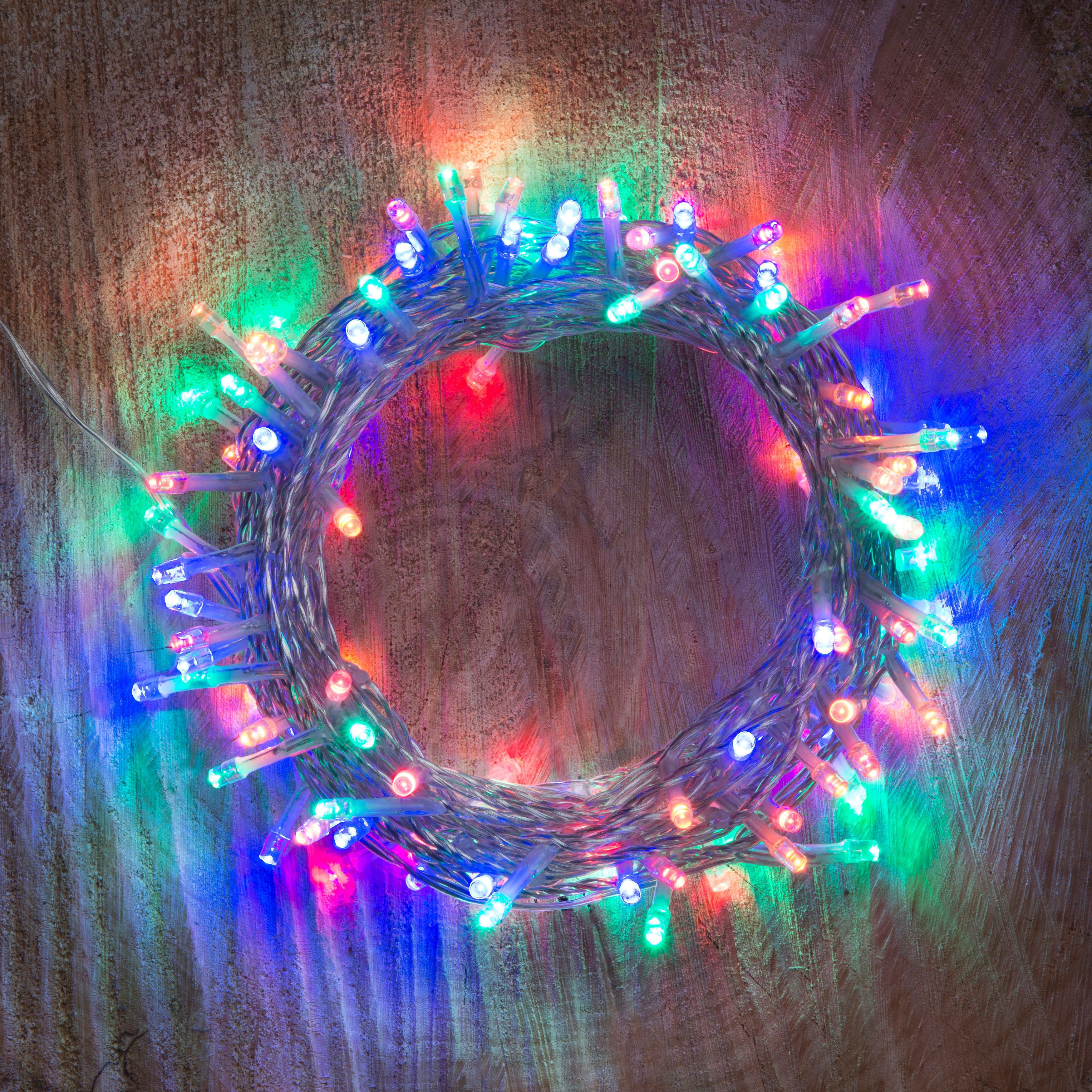 120 Multicolour LED String Lights Departments DIY at B&Q