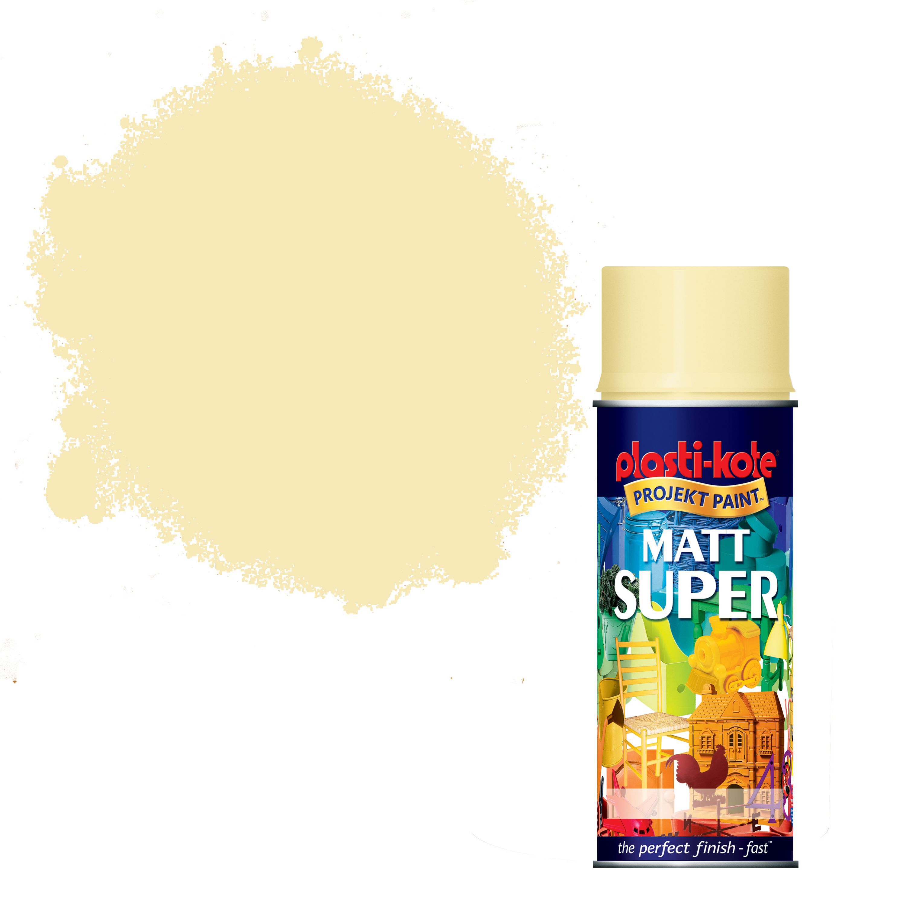 PlastiKote Super Ice Cream Matt Spray Paint 400 ml Departments DIY