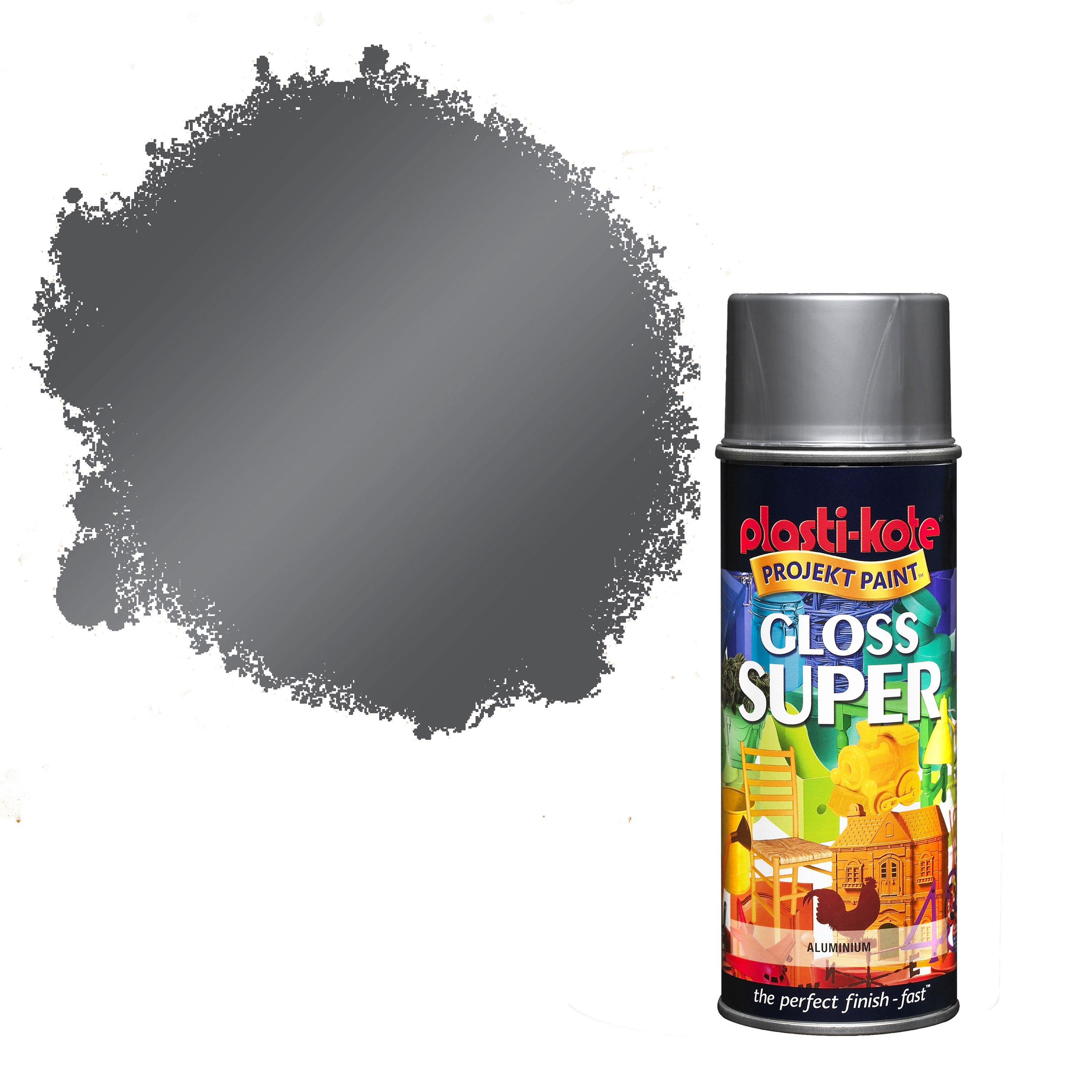 PlastiKote Super Aluminium Gloss Spray Paint 400 ml Departments
