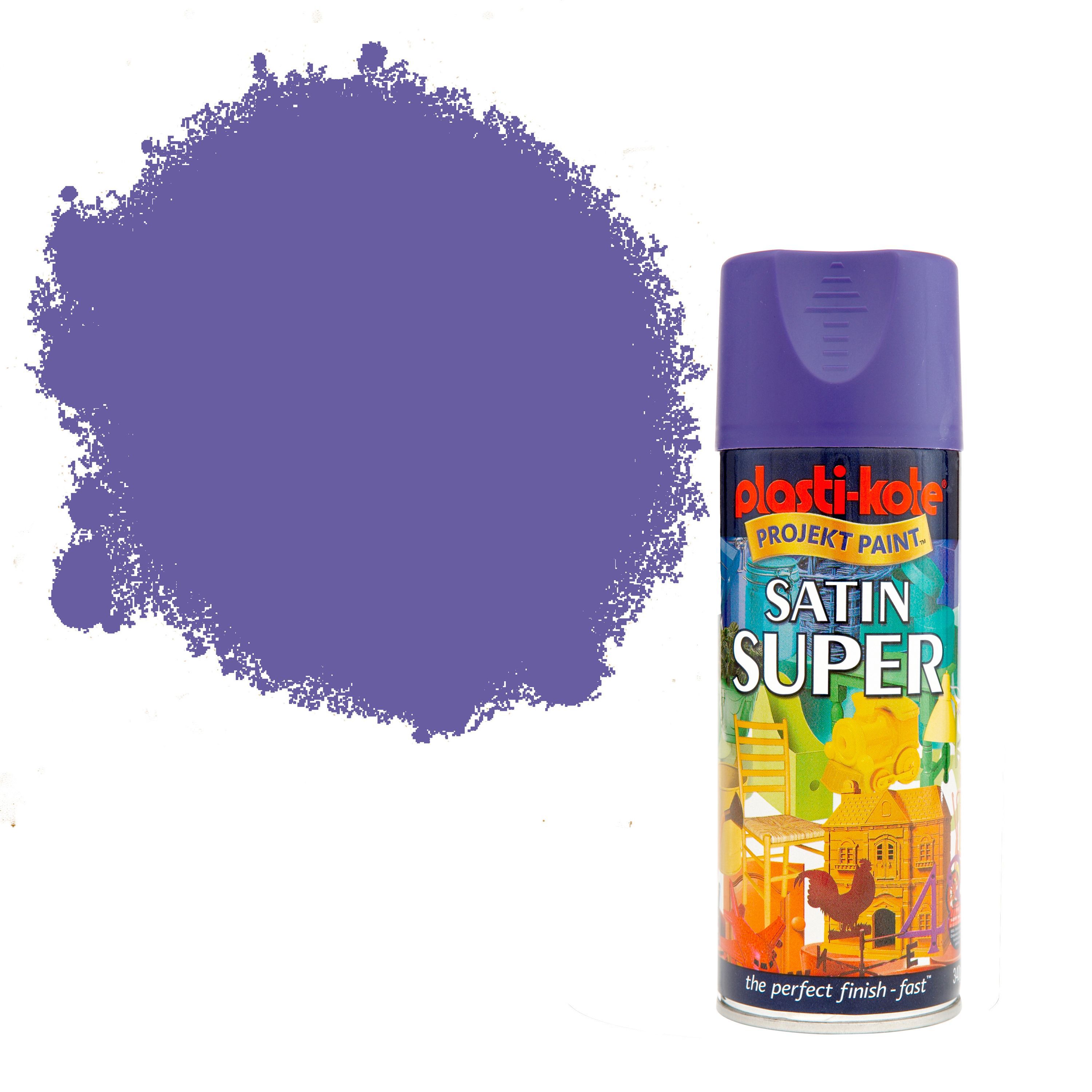 PlastiKote Super Sumptuous Purple Satin Spray Paint 400 ml