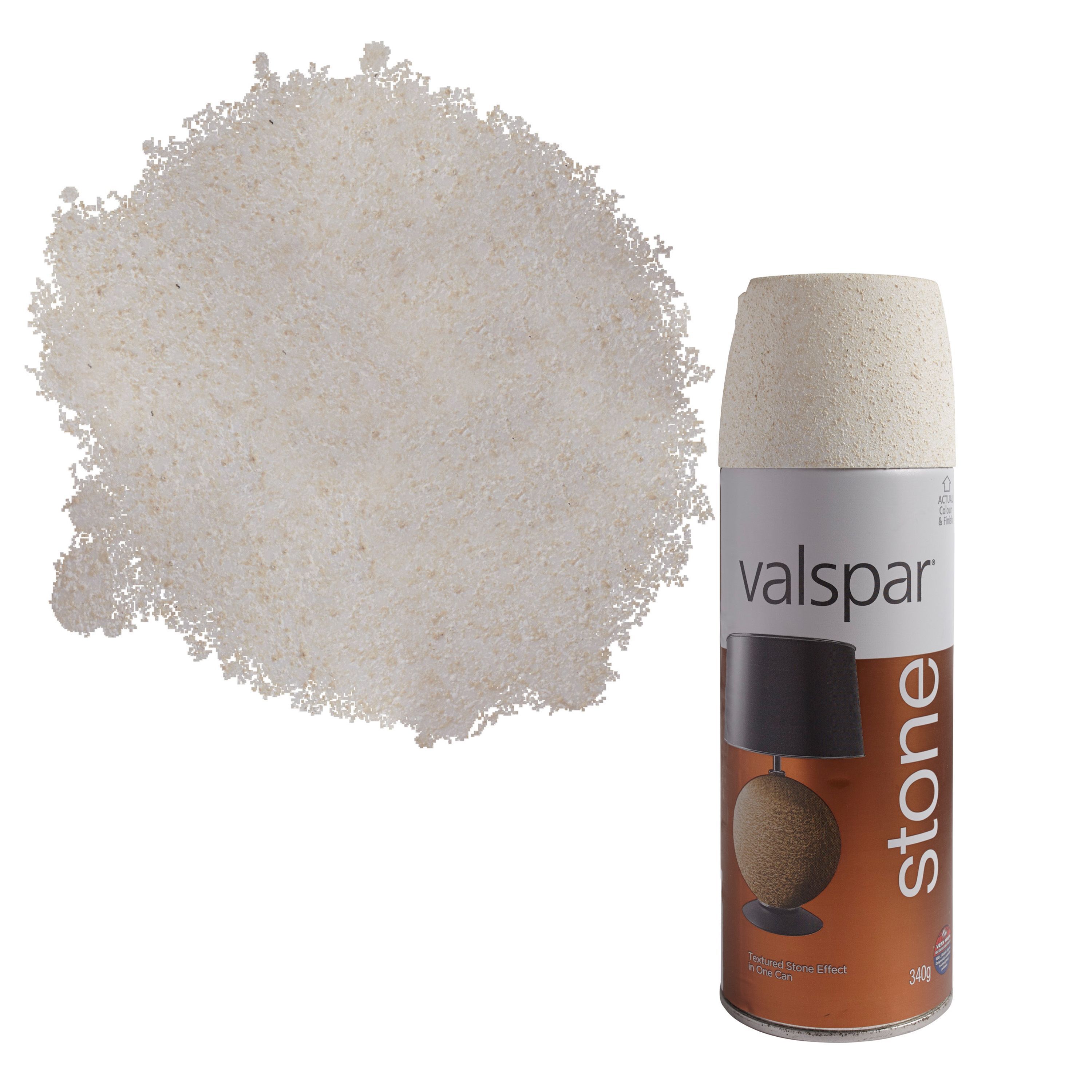 Valspar Alabaster Stone Effect Matt Spray Paint 400 Ml | Departments ...