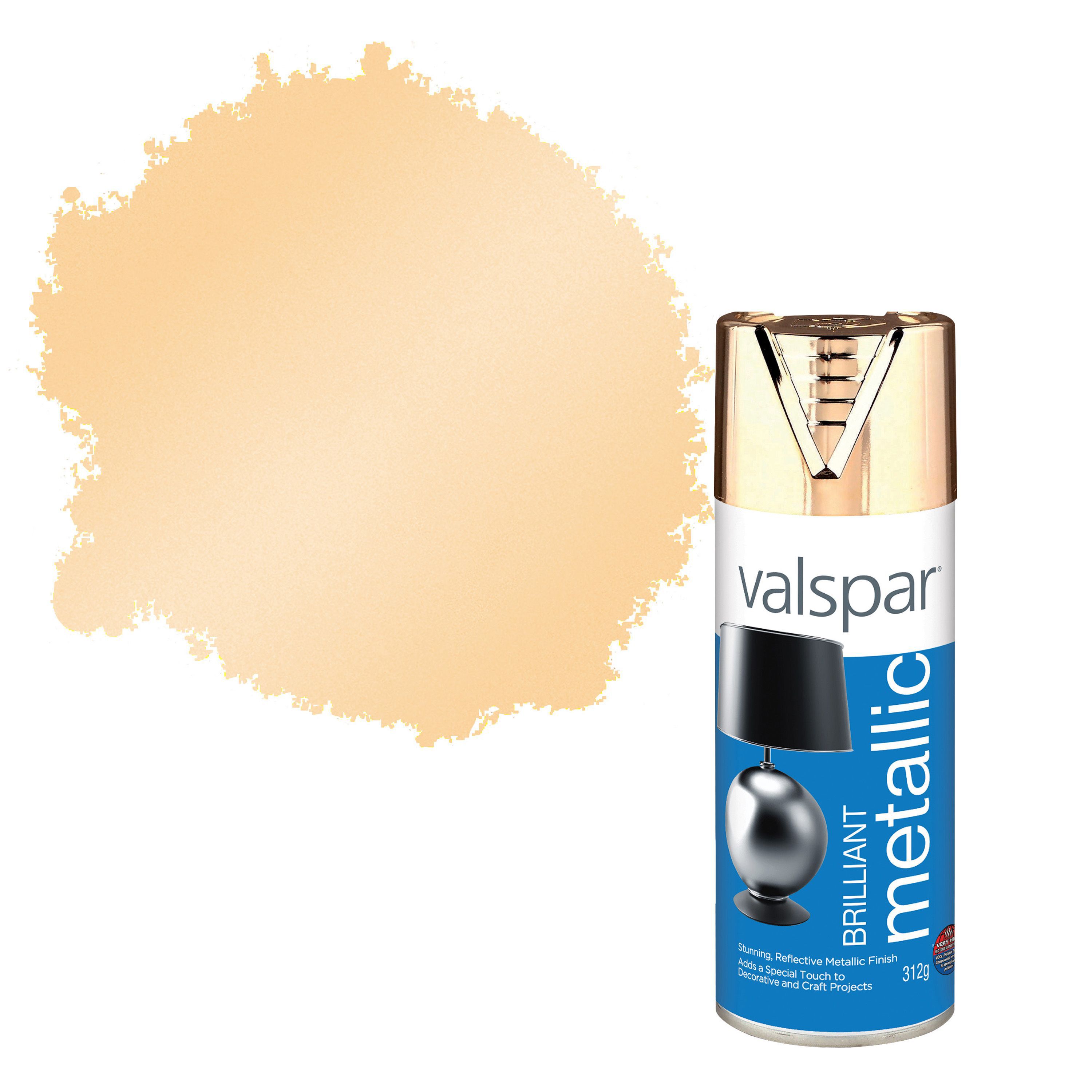 Valspar Brilliant Gold Effect Spray Paint 400 ml Departments DIY at B&Q