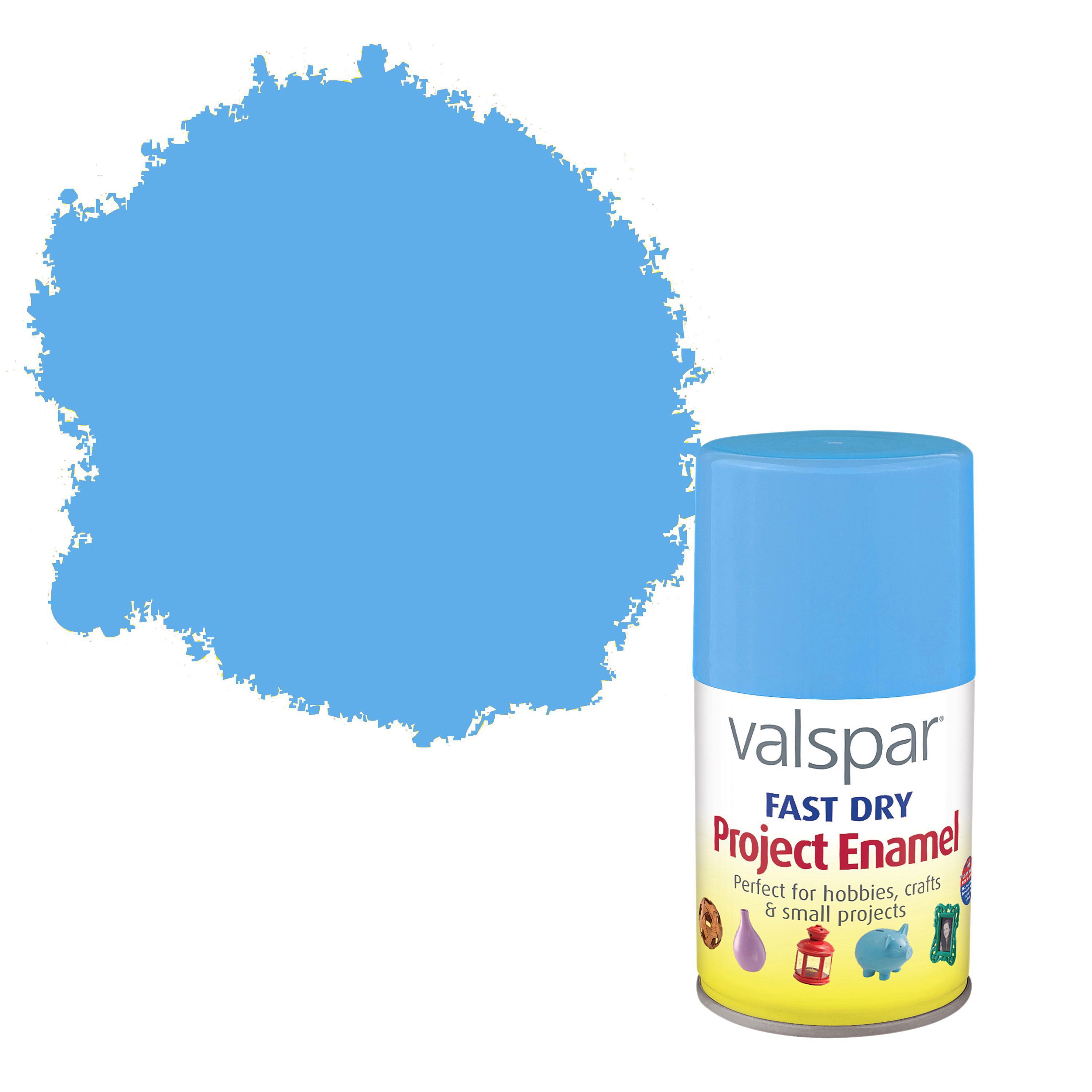 Valspar Fast Dry Sky Blue Satin Enamel Spray Paint 100 ml Departments