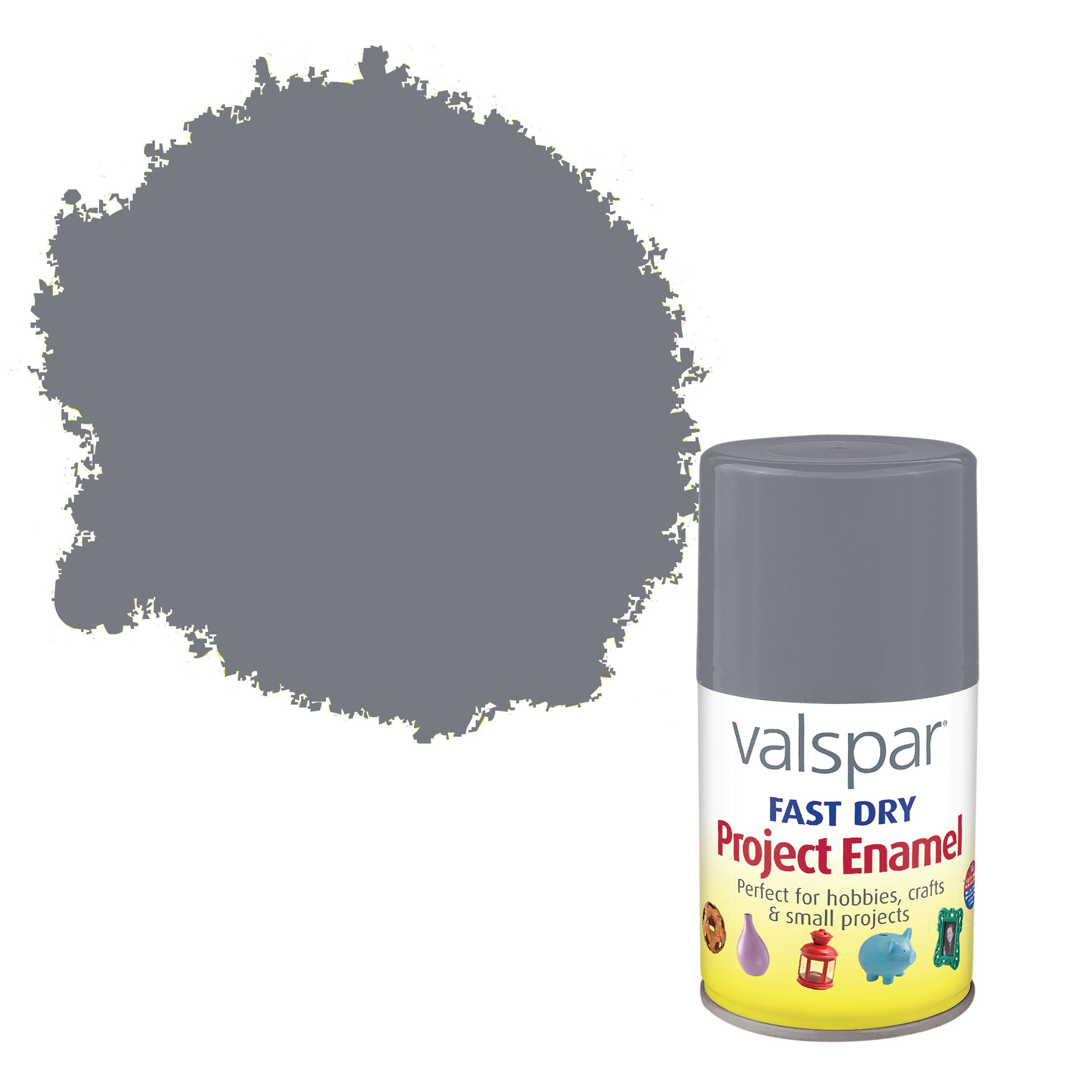 Valspar Fast Dry Pewter Metallic Enamel Spray Paint 100 ml