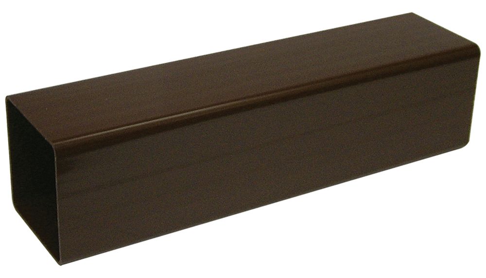 Floplast Square Gutter Downpipe (Dia)65mm (W)65mm (L)2.5M, Brown Departments DIY at B&Q