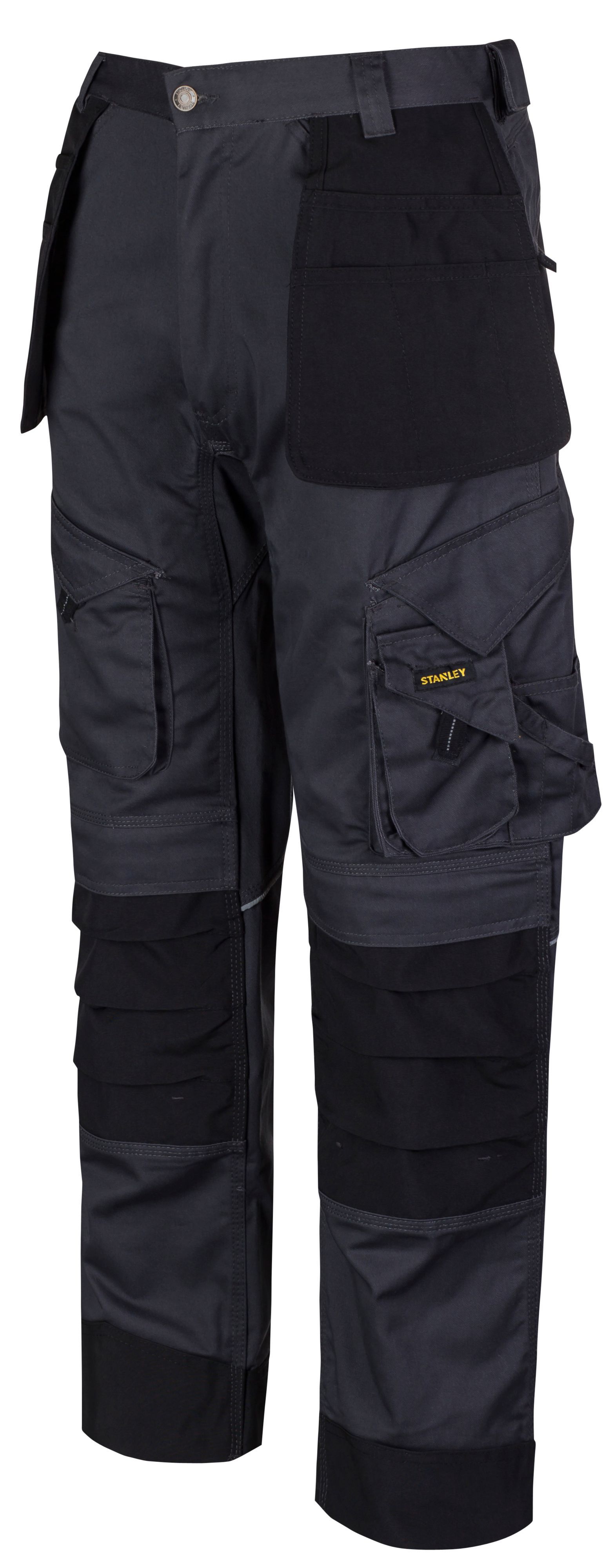 Stanley Colorado Grey Work Trousers W34" L31“ | Departments | DIY at B&Q
