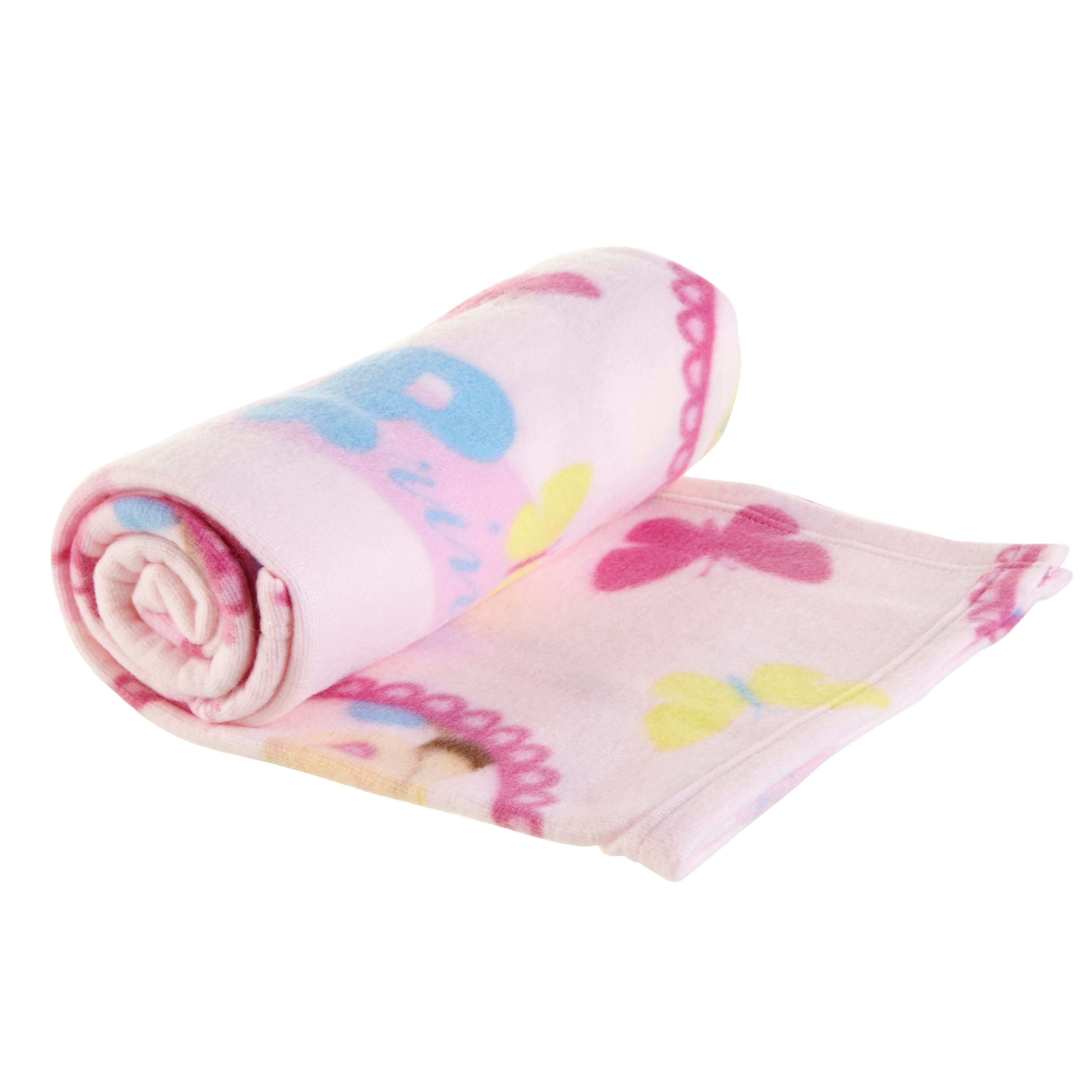 Disney Princess Pink Cinderella Fleece Blanket