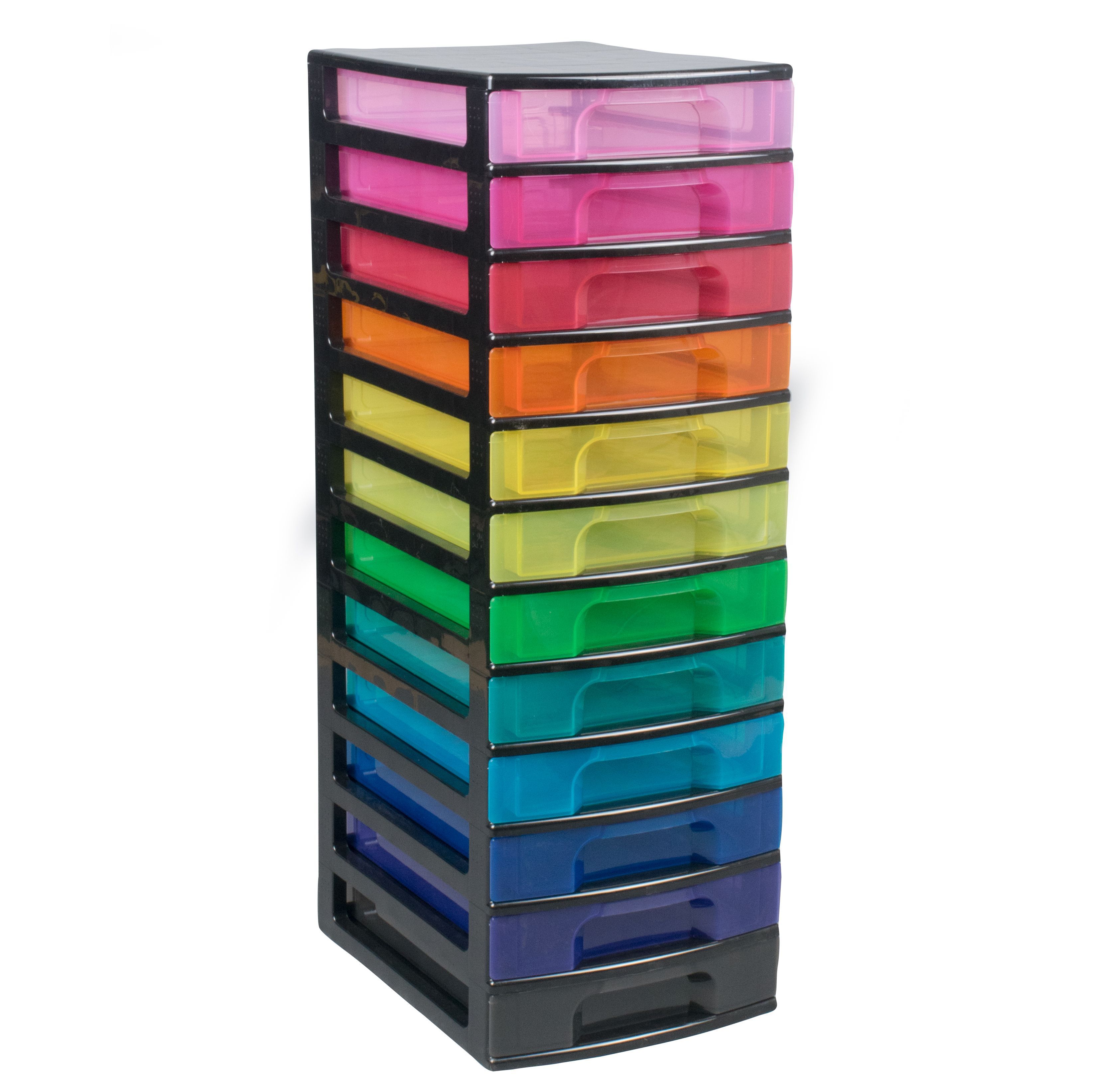 Really Useful Rainbow Plastic Drawer Tower | Departments