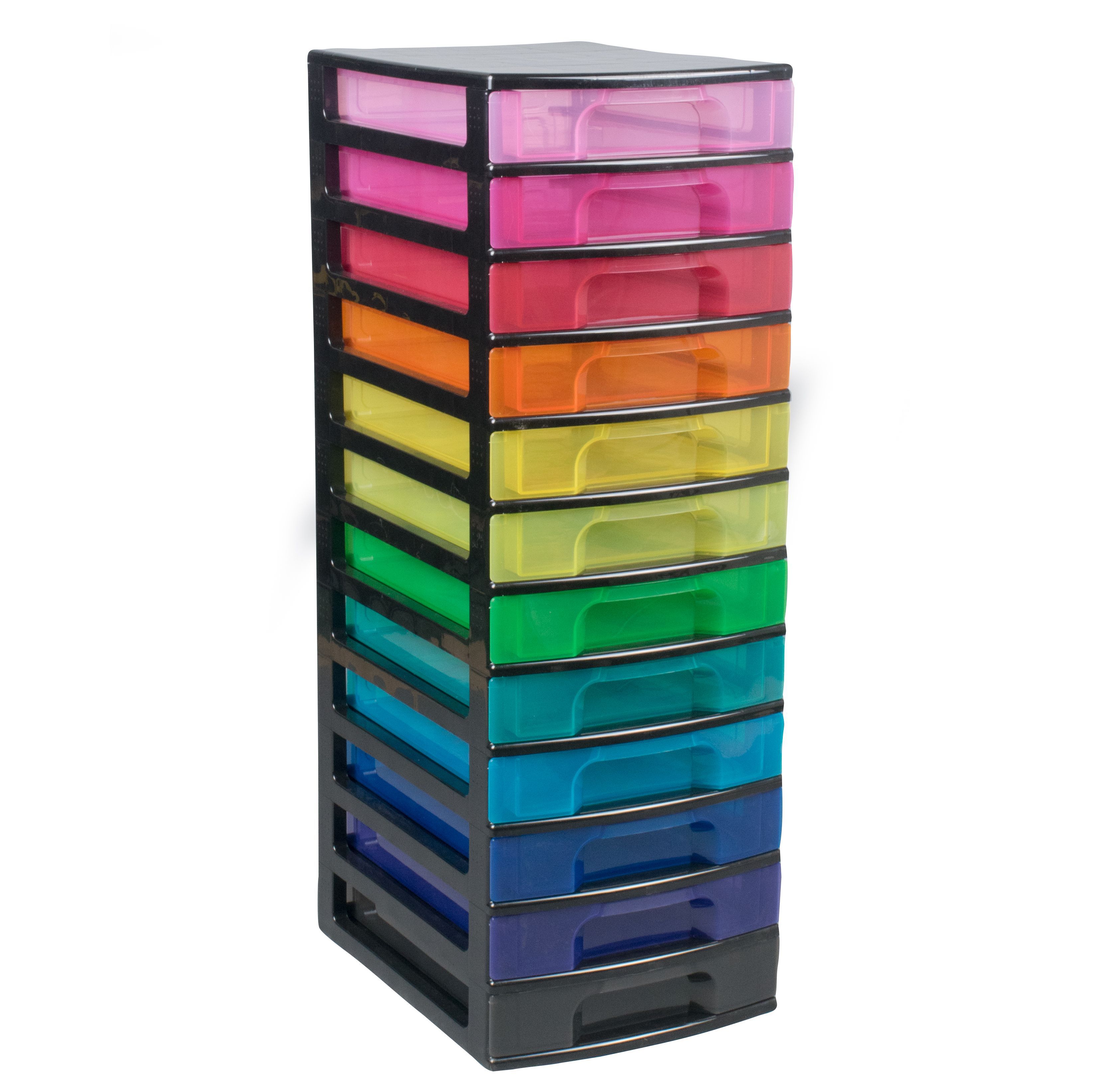 Really Useful Rainbow Plastic Drawer tower Departments TradePoint