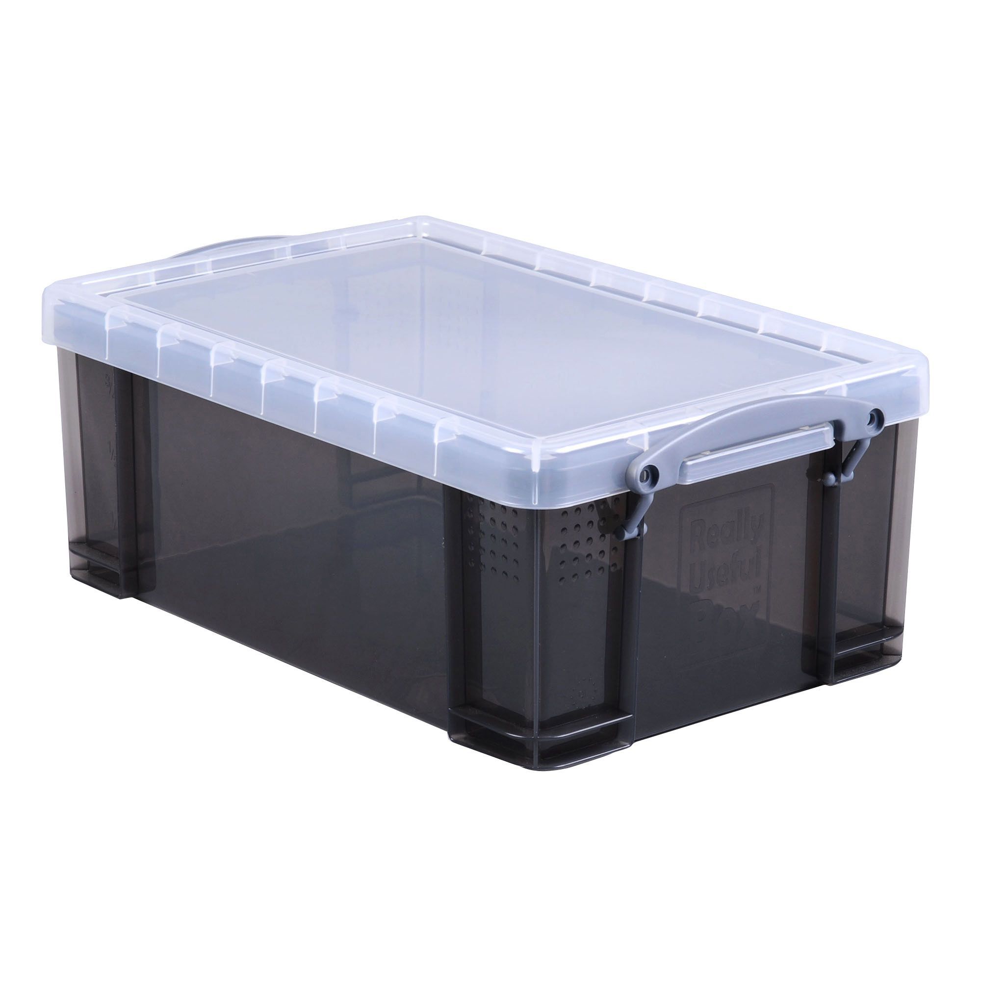 Really Useful Grey L Plastic Storage Box Departments Diy At B Q