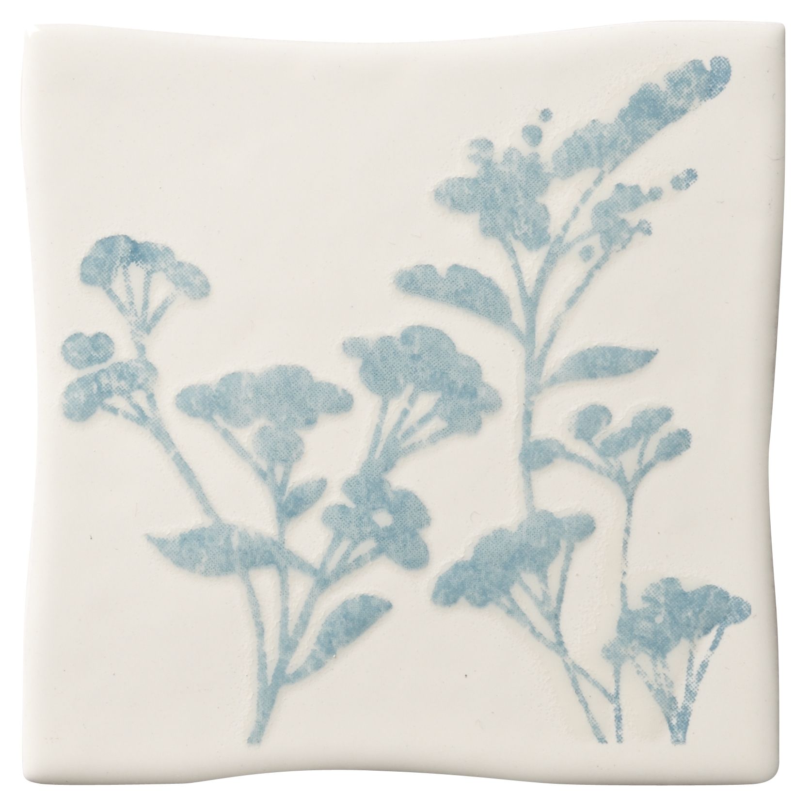 Padstow Sky Blue Ceramic Wall Tile, (L)100mm (W)100mm Departments