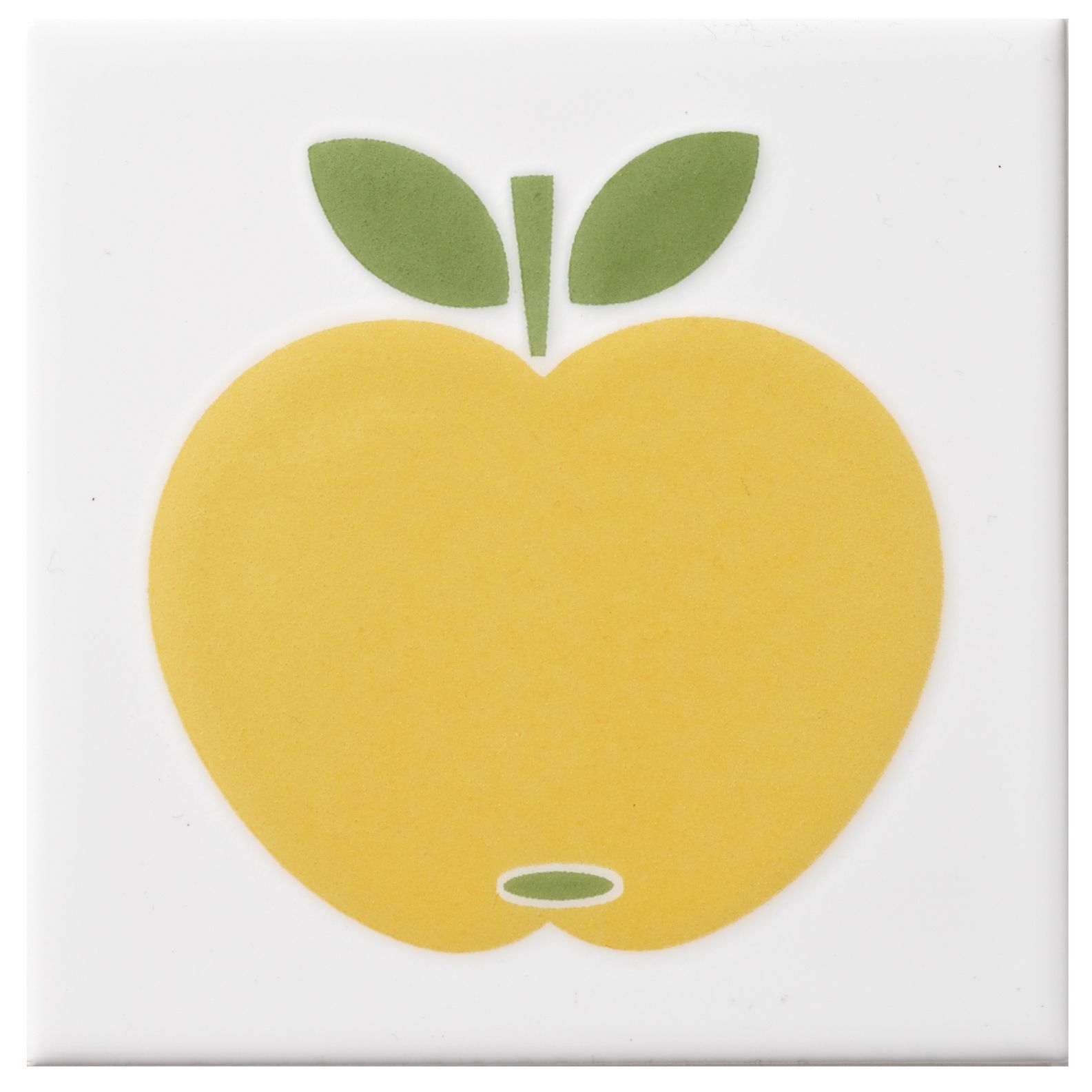 Apple Yellow Ceramic Wall Tile, (L)100mm (W)100mm Departments DIY at B&Q