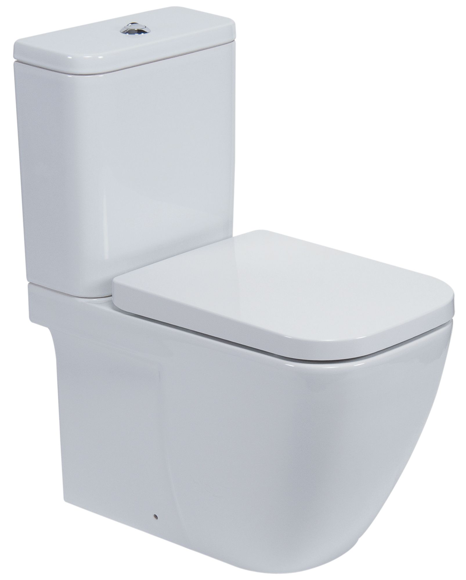 Cooke & Lewis Clancy Modern Close-Coupled Toilet with Soft Close Seat