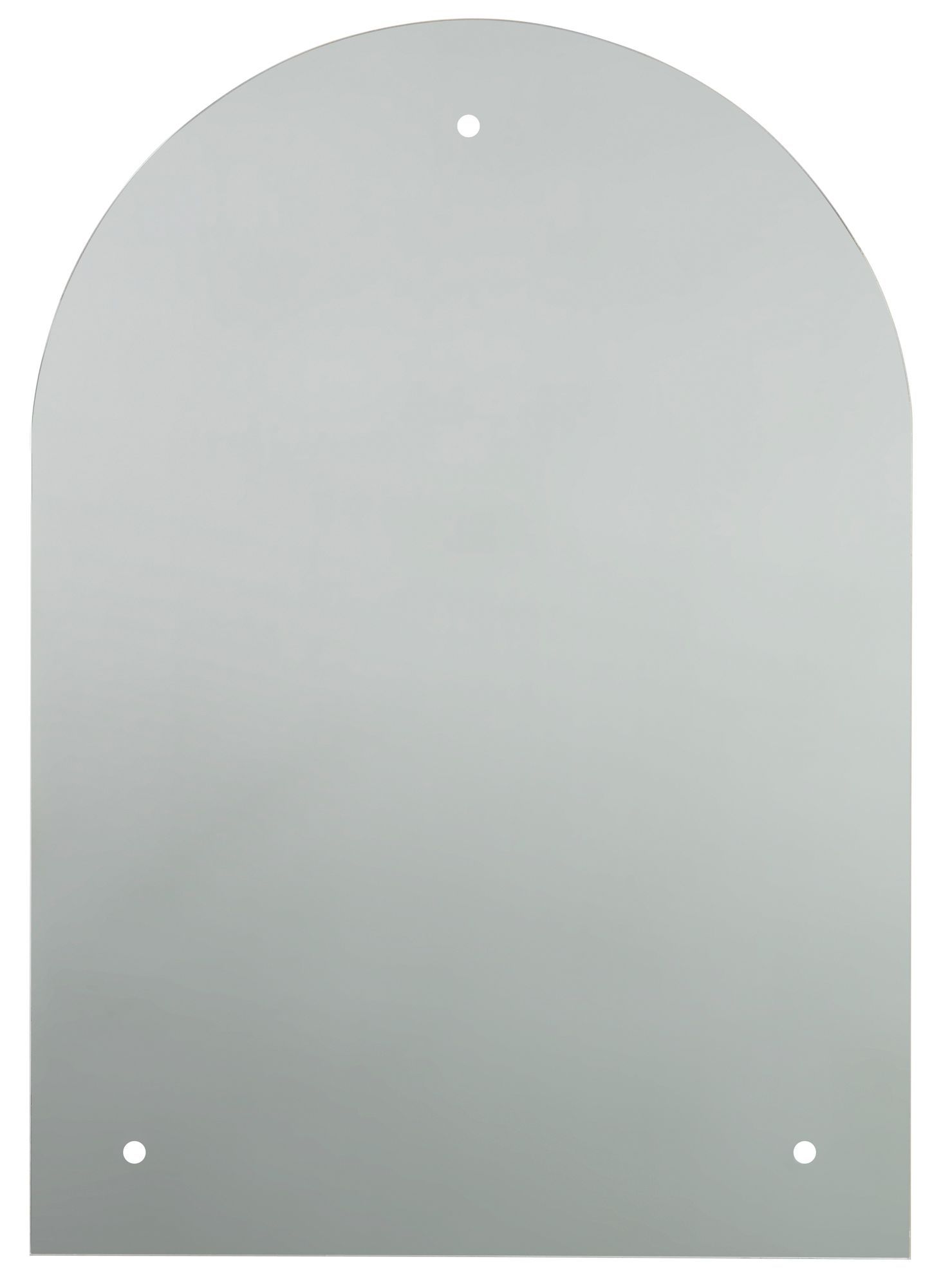 Colours Frameless Arch Mirror (H)700mm (W) 500mm Departments DIY at B&Q