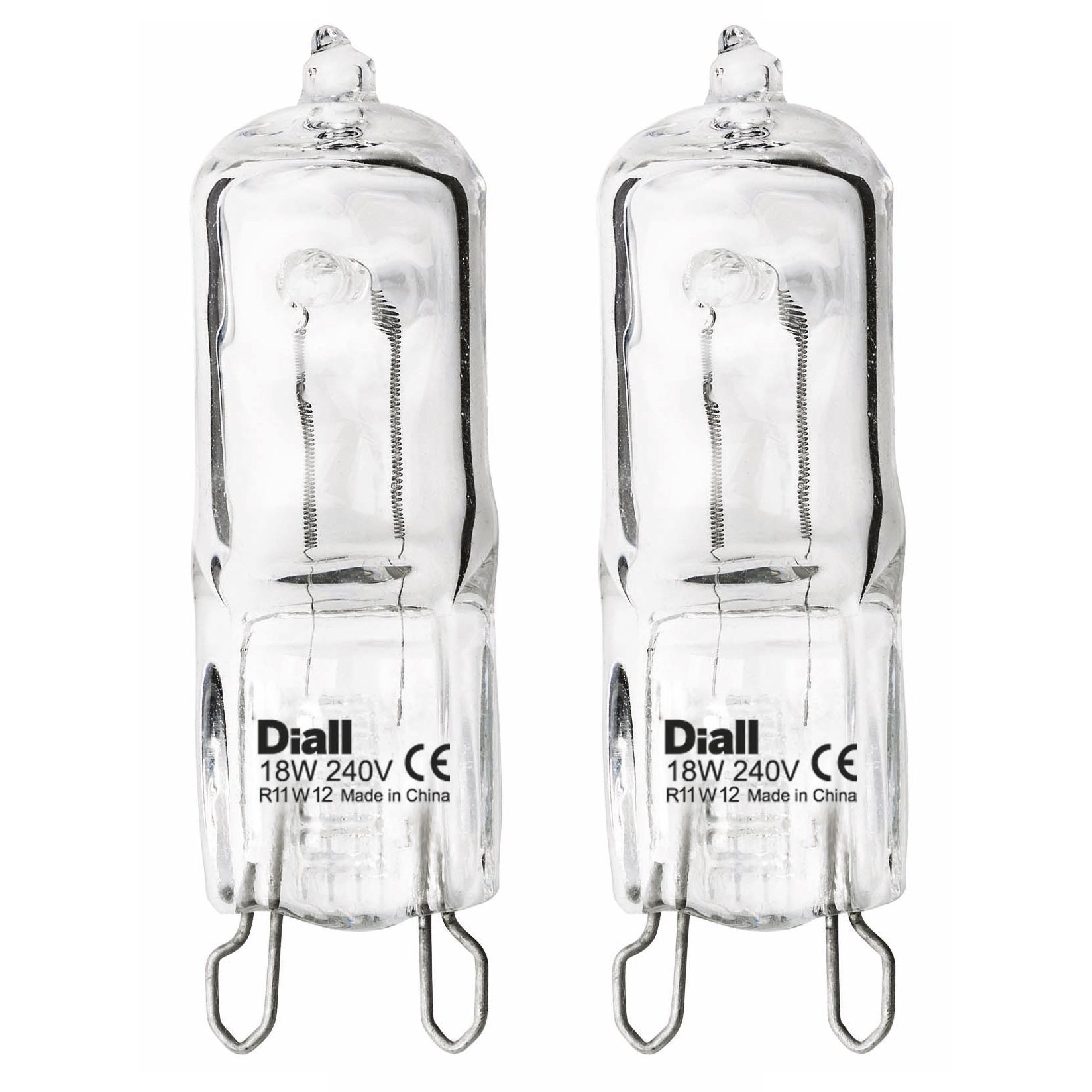 Diall G9 18W Halogen Eco Dimmable Capsule Light Bulb, Pack of 2