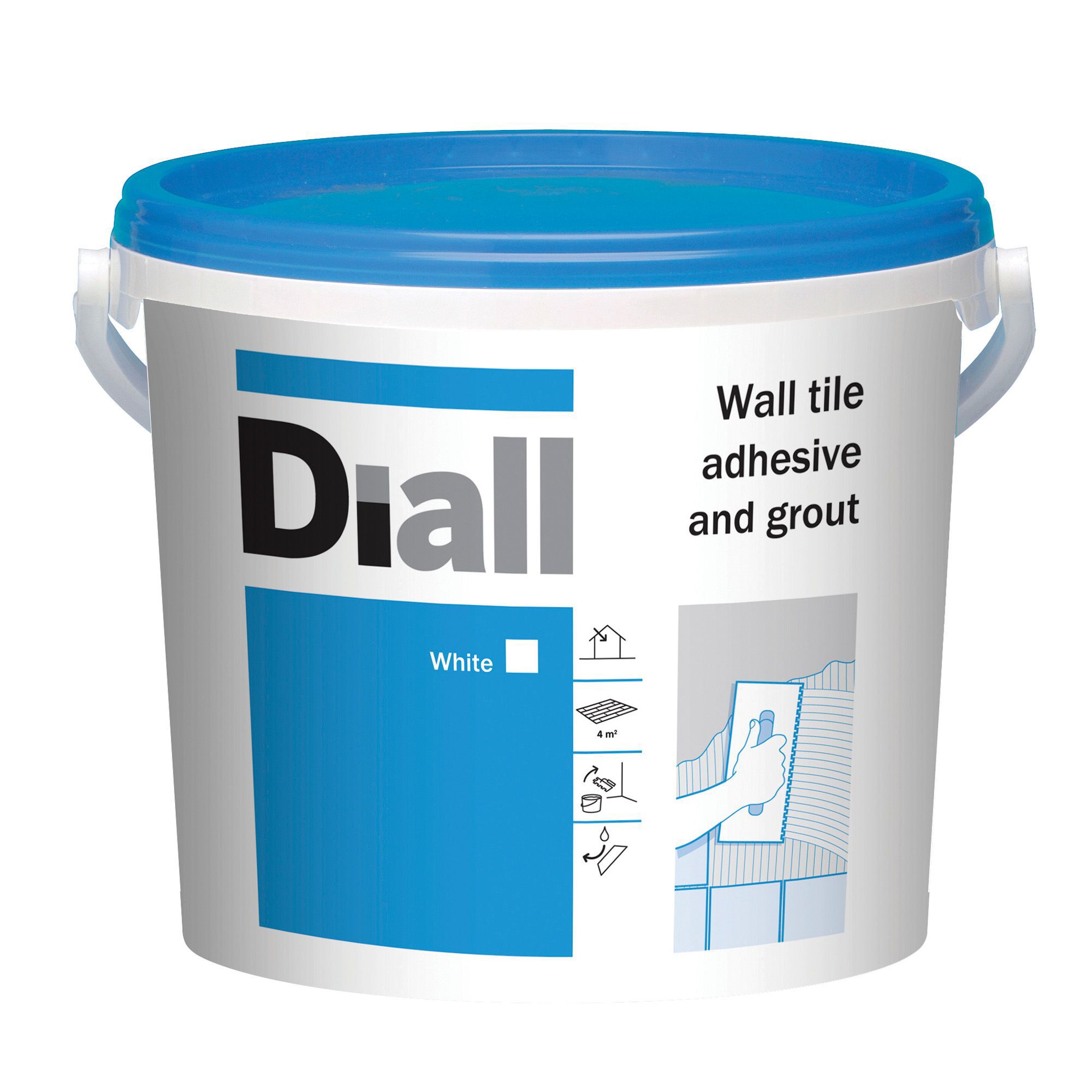 Diall Ready to Use Wall Tile Adhesive & Grout, White 6.6kg