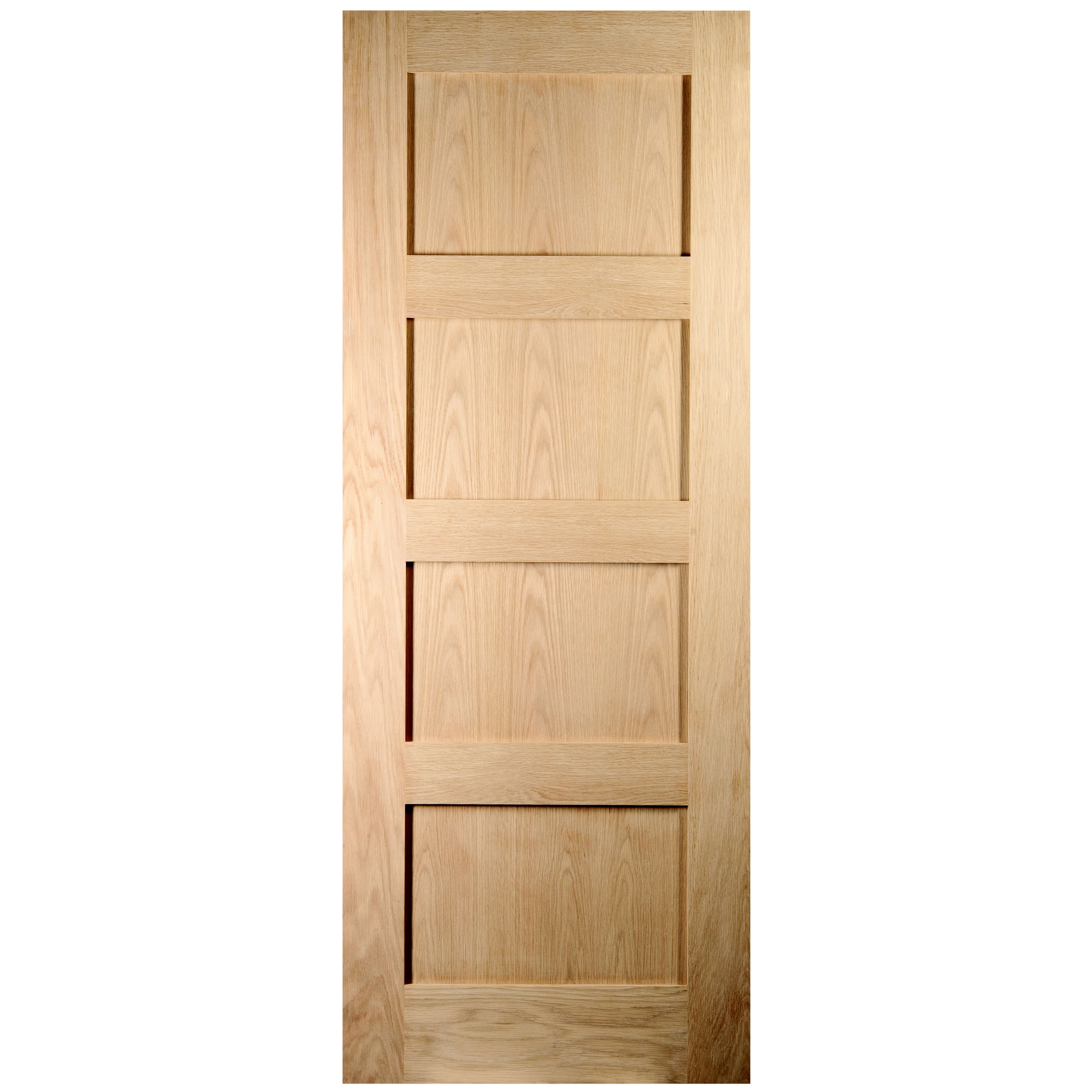 Cottage Panelled Primed Woodgrain Internal Fire Door, (H)1981mm (W