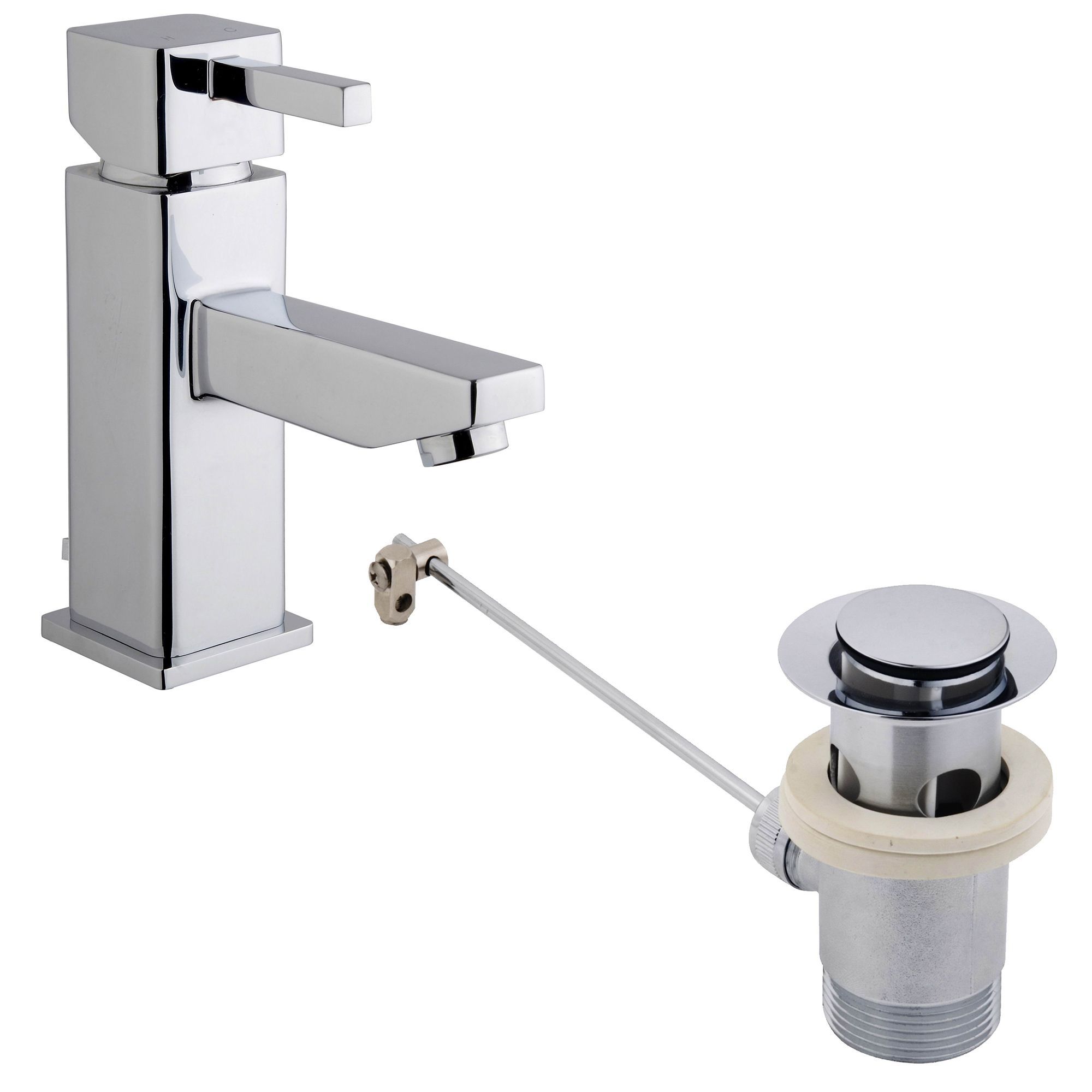 Cooke & Lewis Waterfall 1 Lever Basin Mixer Tap | Departments | DIY At B&Q