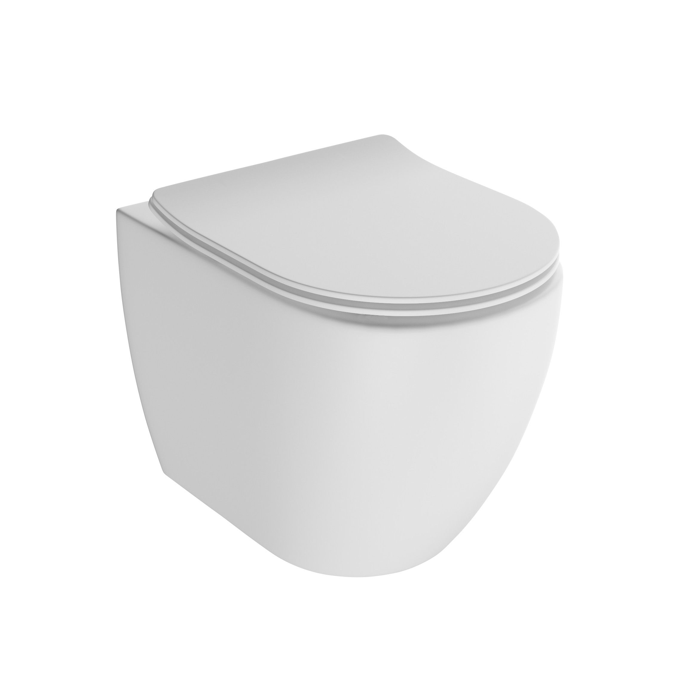 Cooke & Lewis Helena Modern Back to Wall Toilet with Soft Close Seat Departments DIY at B&Q