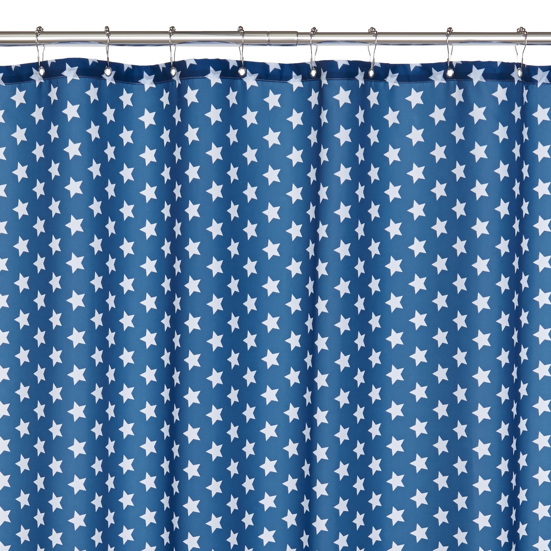 Blue Stars Shower Curtain (L)1800 mm Departments DIY at B&Q