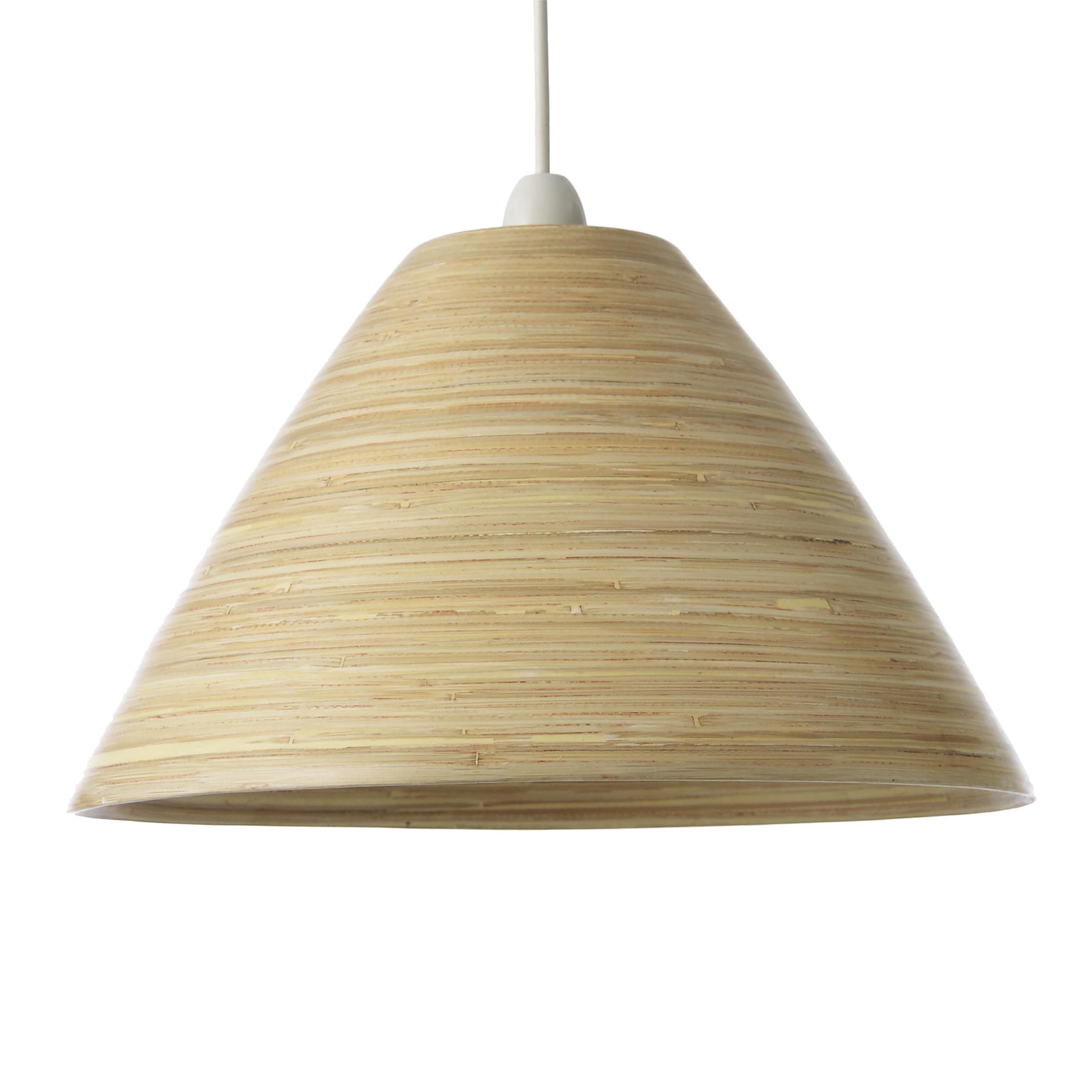 Colours Cruse Natural Bamboo Lamp Shade (D)350mm Departments TradePoint